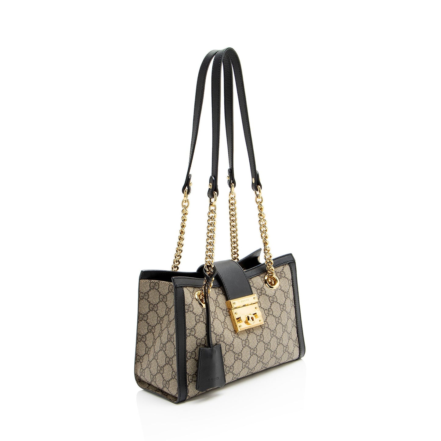Gucci GG Supreme Padlock Chain Small Shoulder Bag
