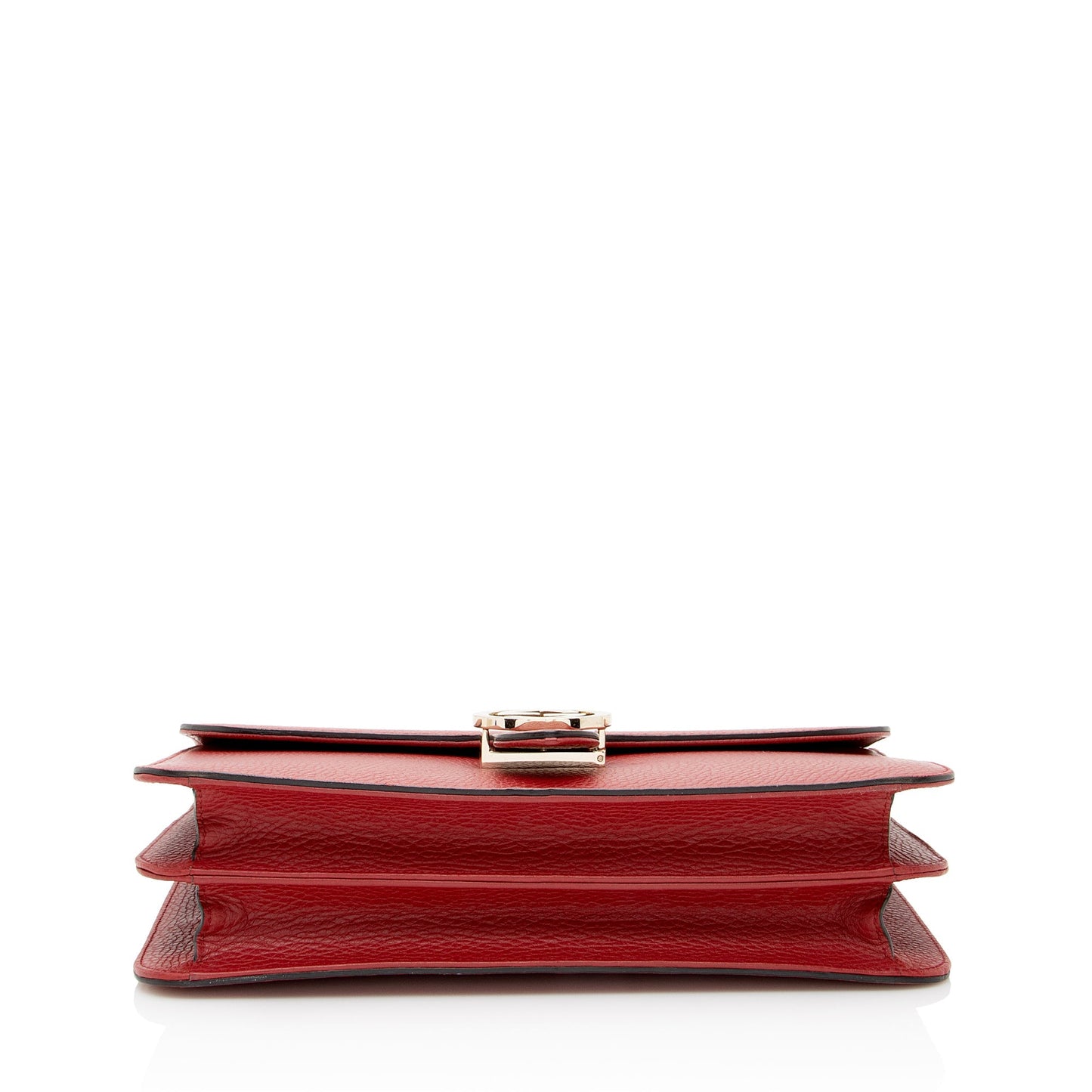 Gucci Grained Calfskin Interlocking G Medium Shoulder Bag (SHF-22611)