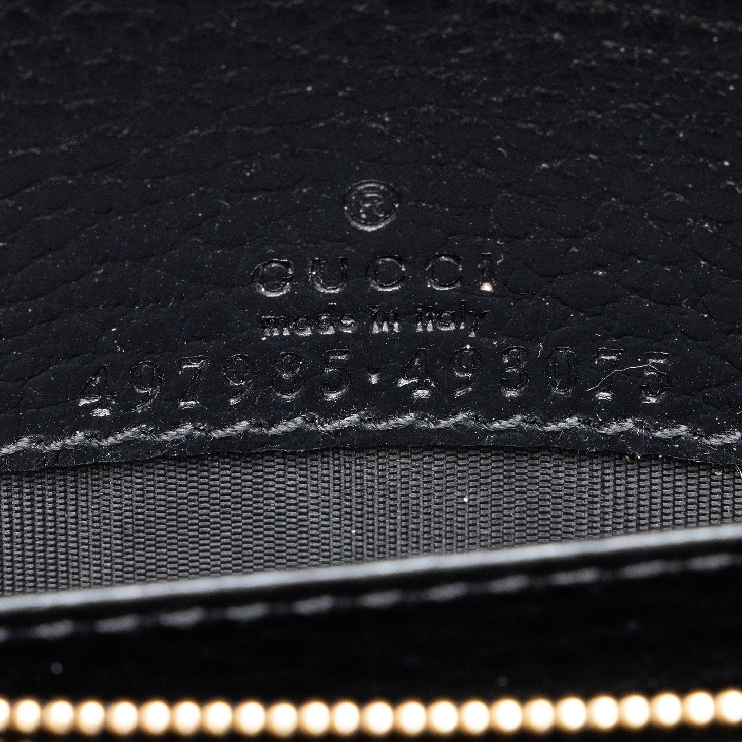 Gucci Grained Leather GG Marmont Mini Chain Bag (SHF-9urvWF)