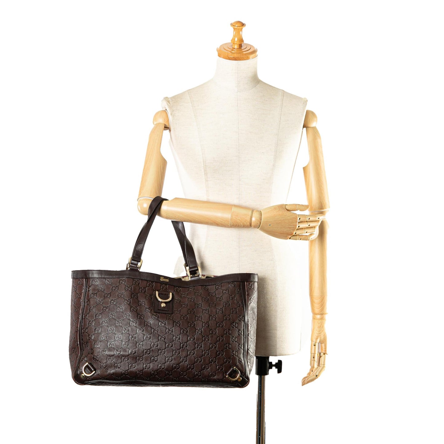 Gucci Guccissima Abbey D Ring Tote (SHG-d5XEzh)