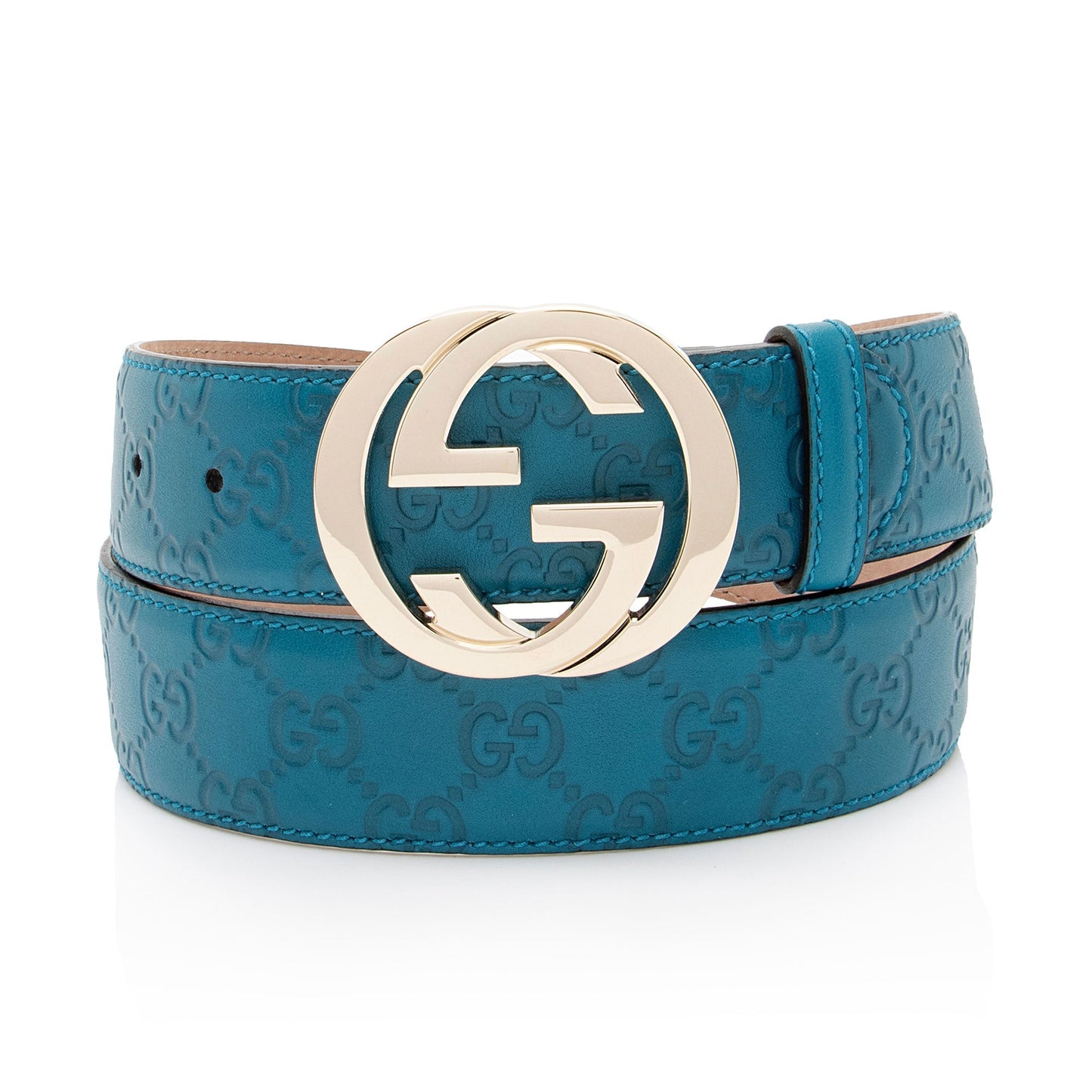 Gucci Guccissima Leather Interlocking G Belt - Size 36 / 90