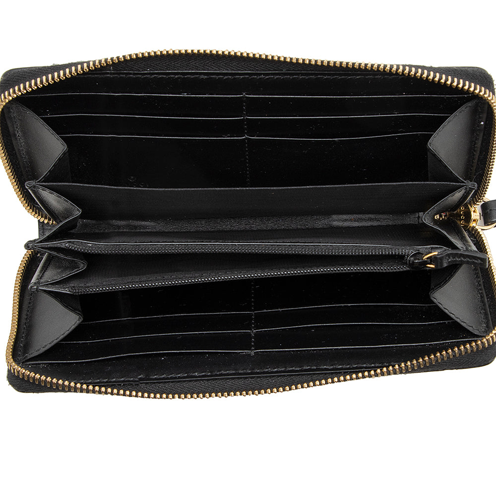 Gucci Guccissima Leather Signature Zip Around Wallet (SHF-21971)