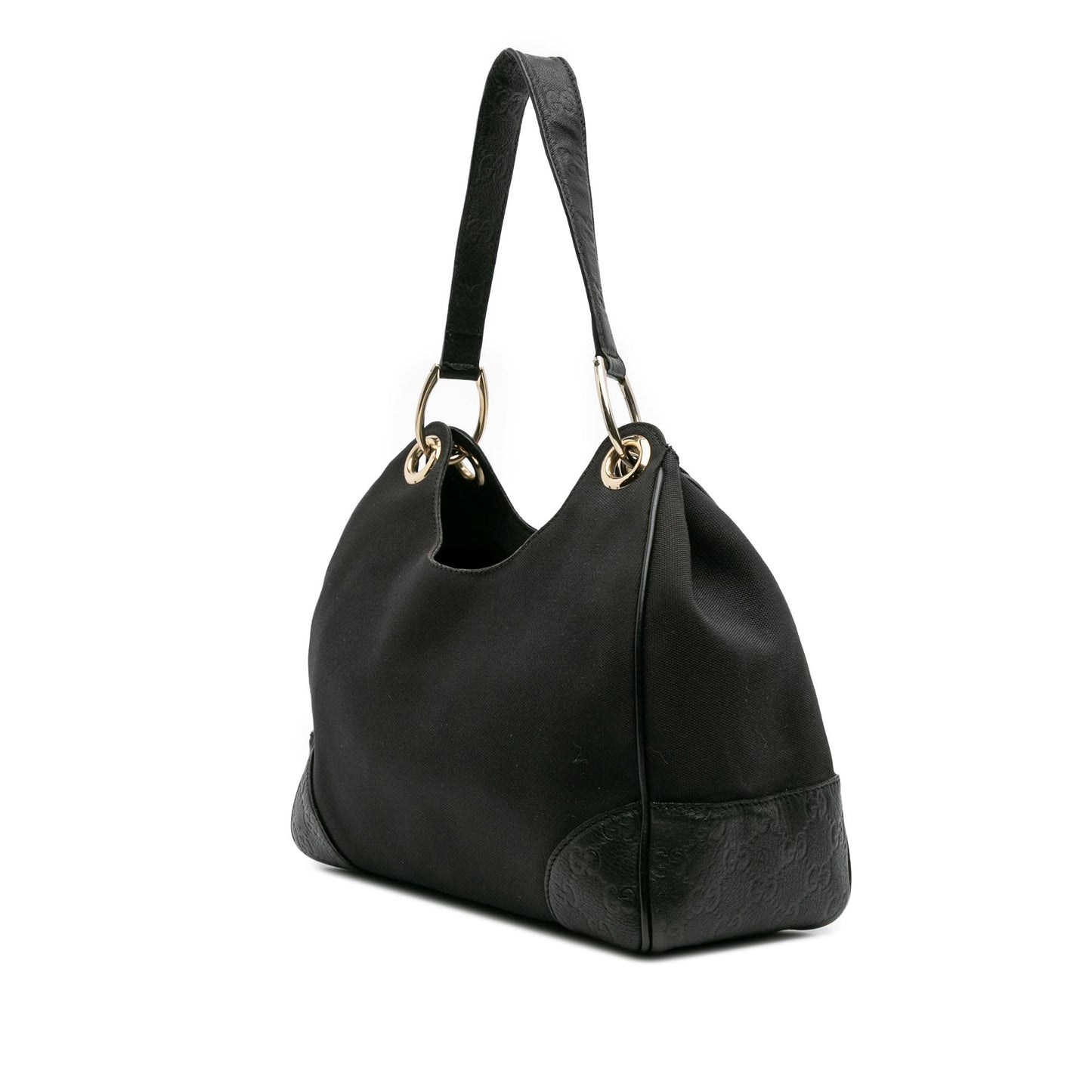 Gucci Guccissima Trimmed Canvas Colbert Shoulder Bag