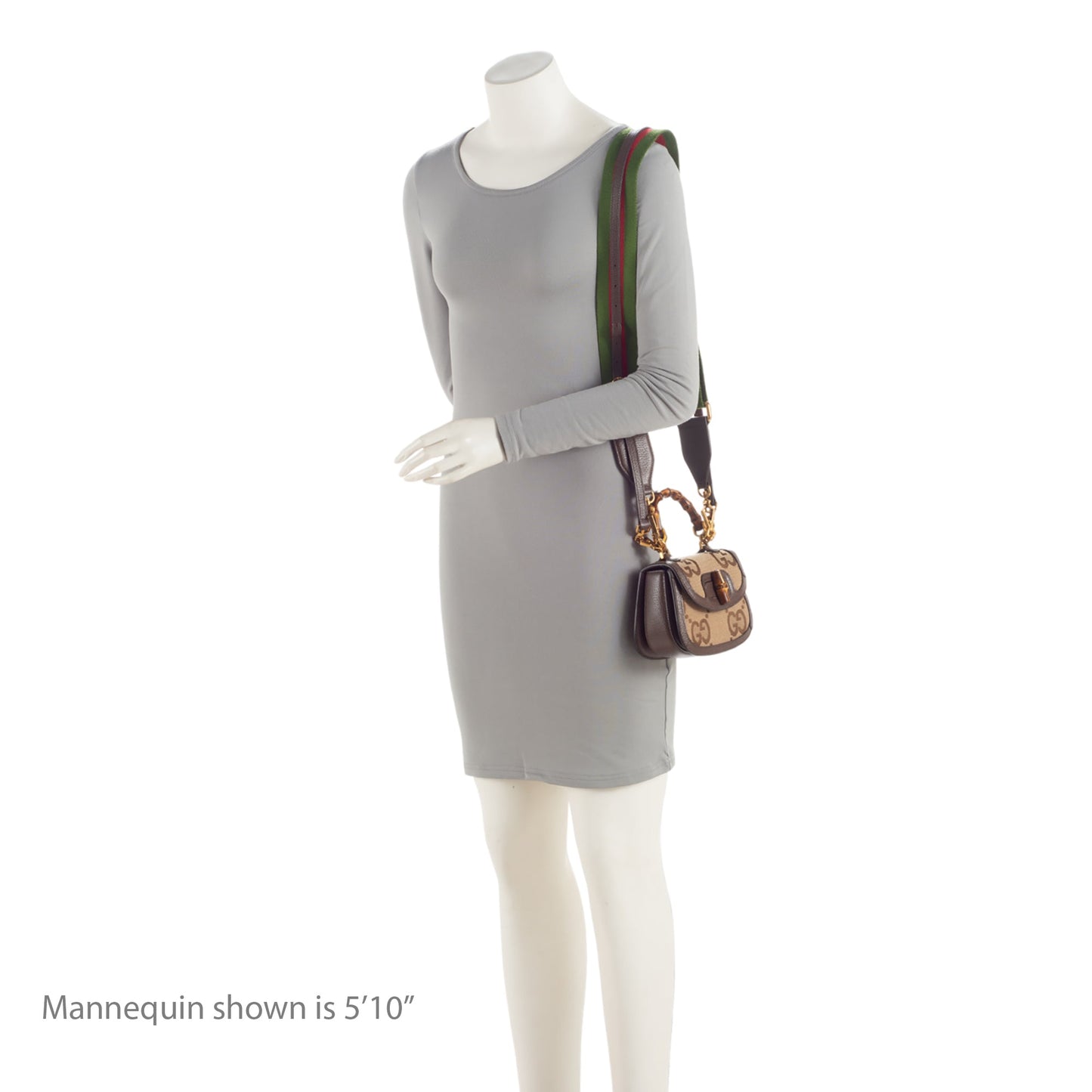 Gucci Jumbo GG Canvas Bamboo 1947 Mini Top Handle