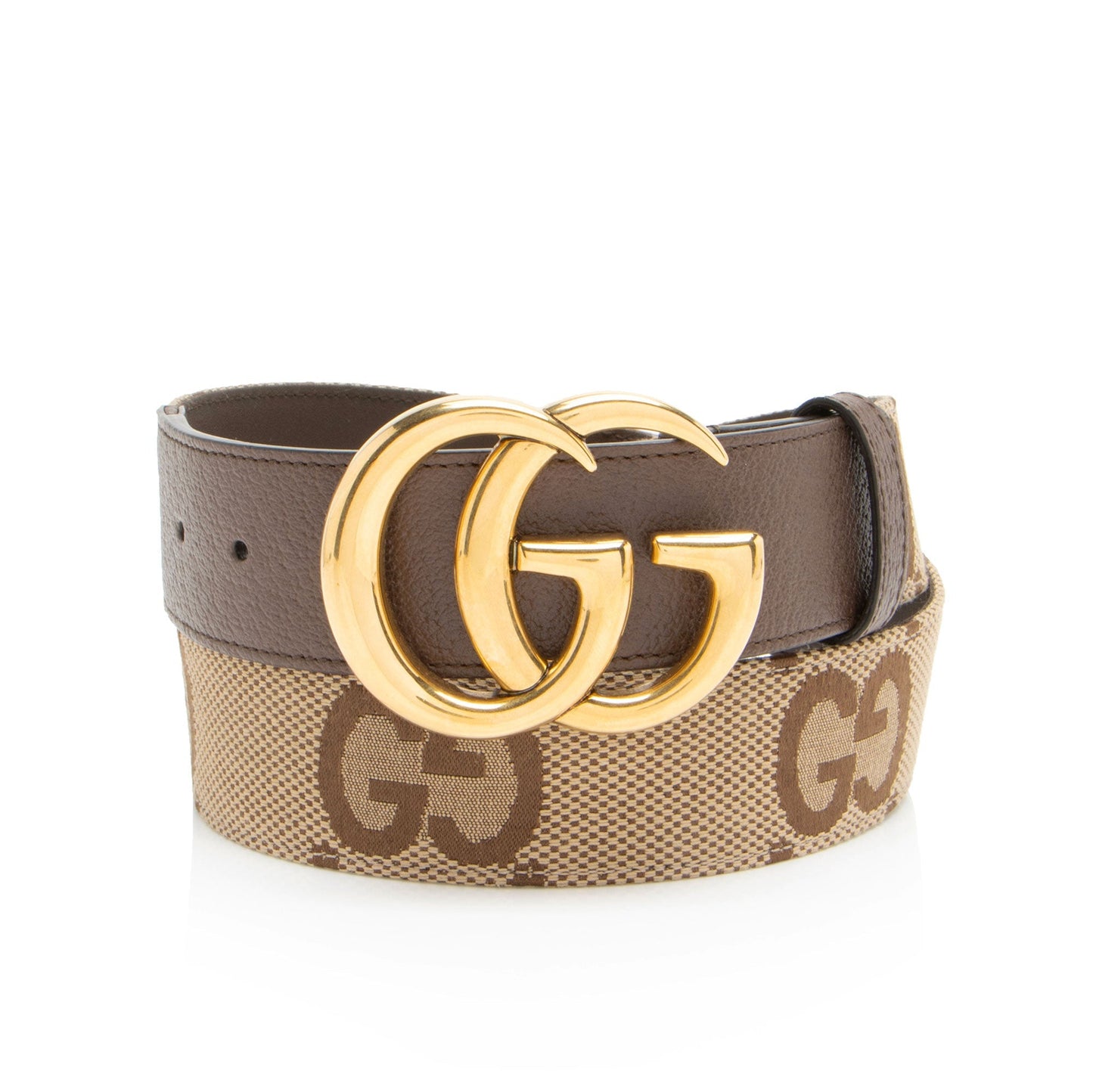 Gucci Jumbo GG Canvas GG Marmont Belt - Size 36 / 90