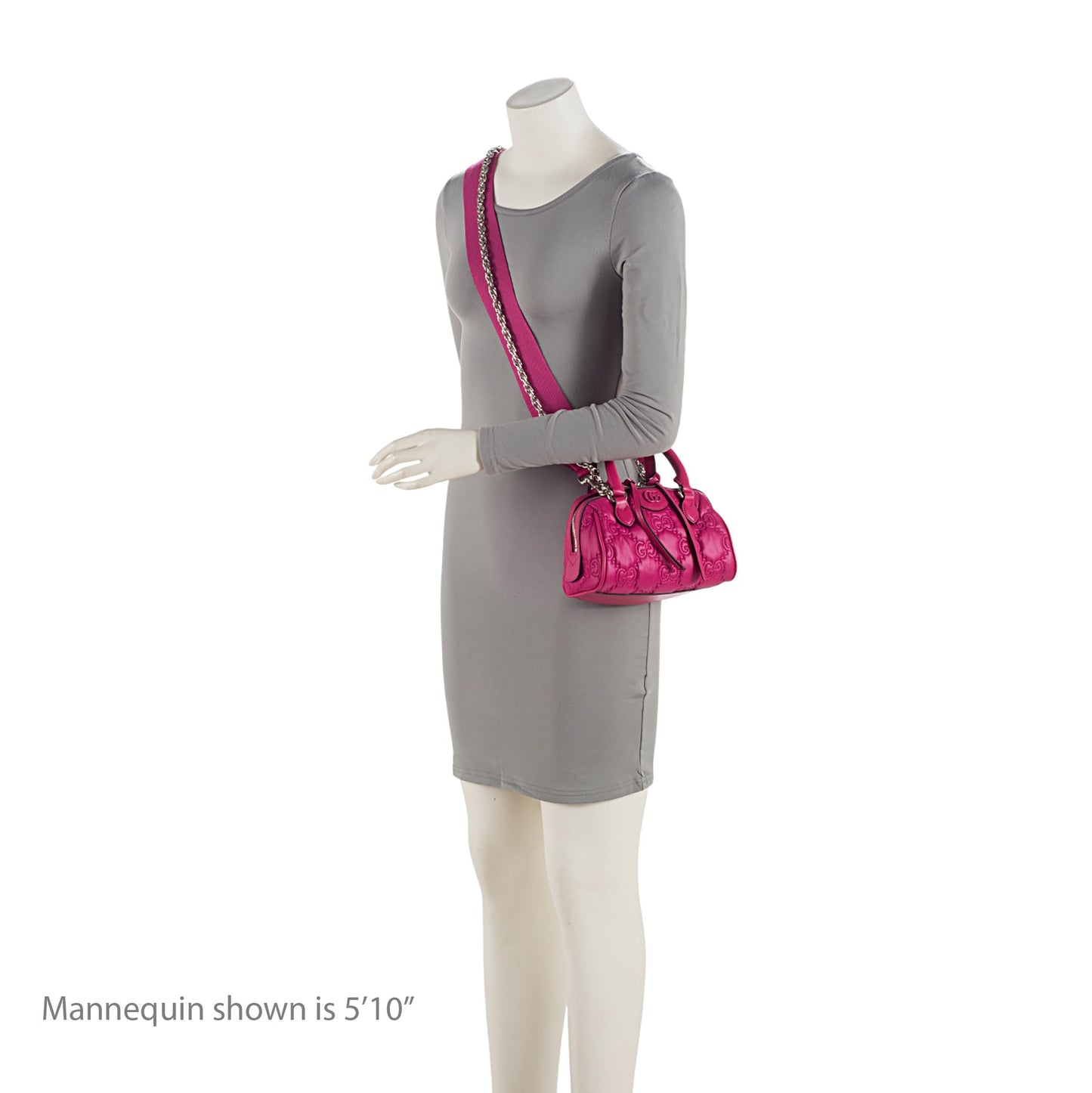 Gucci Jumbo GG Matelasse Nylon Mini Bowling Bag