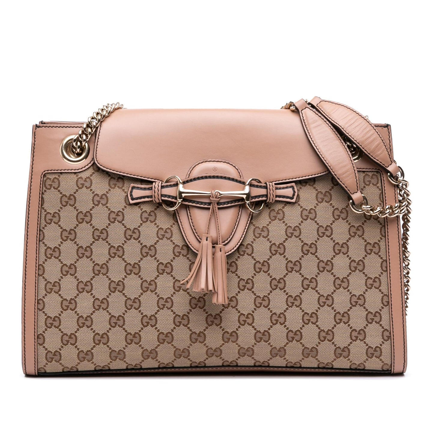 Gucci Large GG Canvas Emily Shoulder Bag
