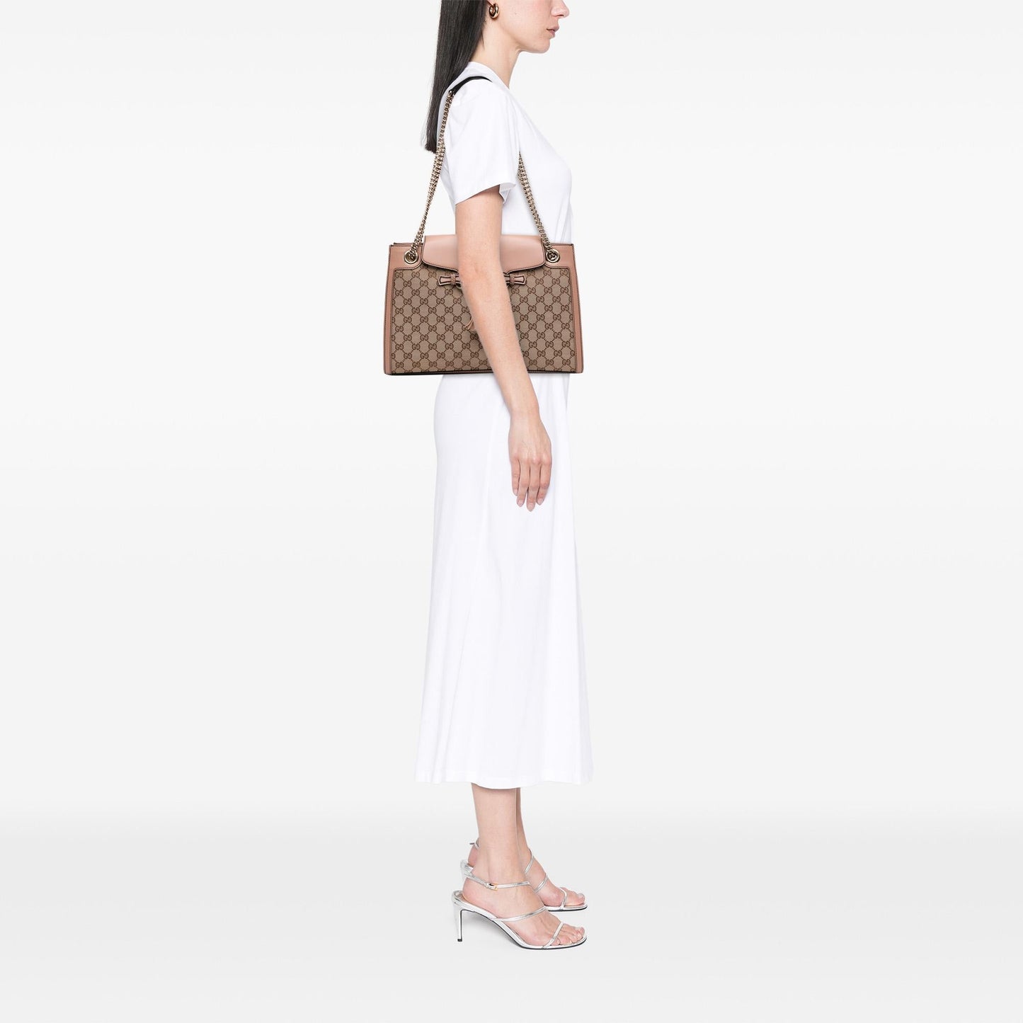 Gucci Large GG Canvas Emily Shoulder Bag