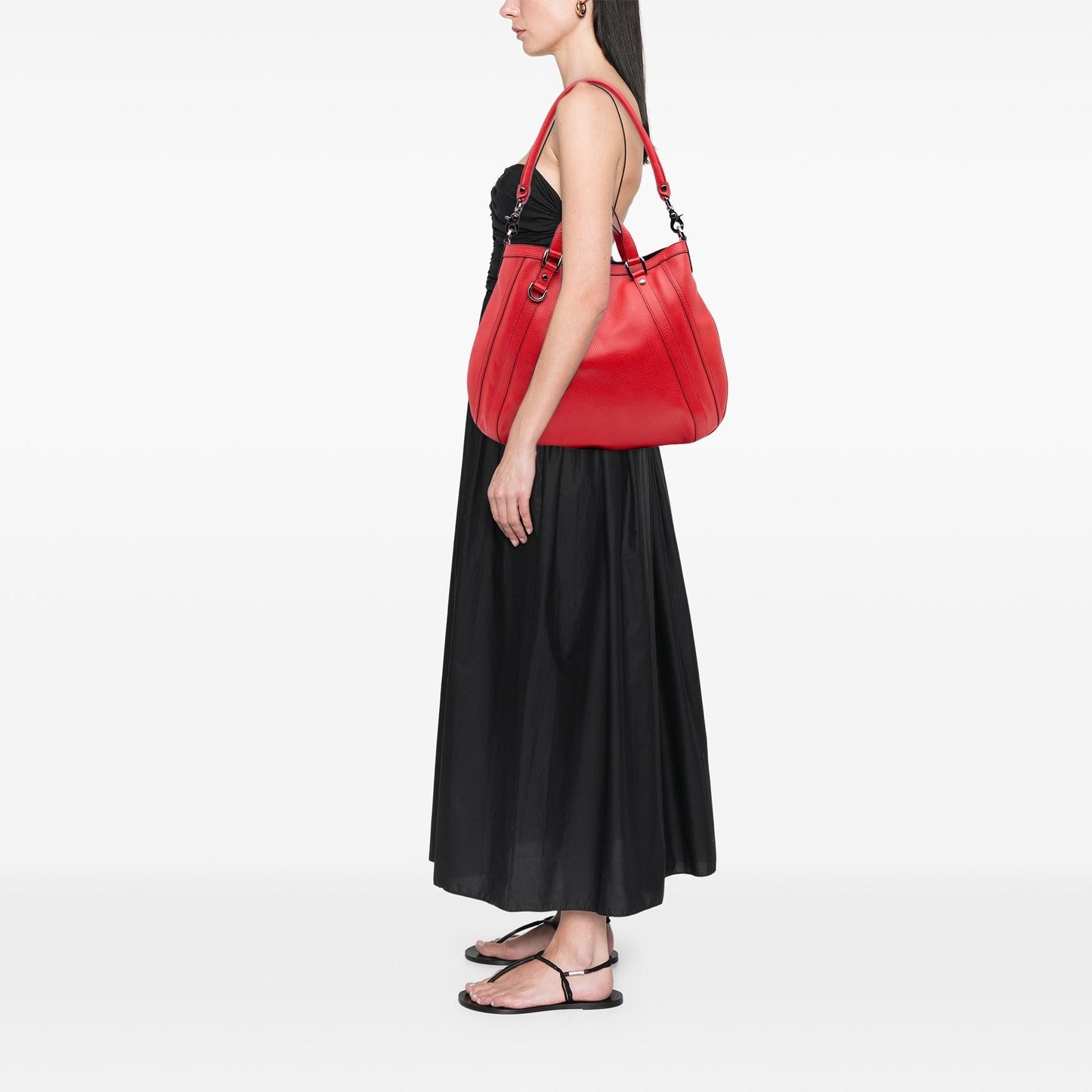Gucci Leather Abbey D Ring Convertible Tote