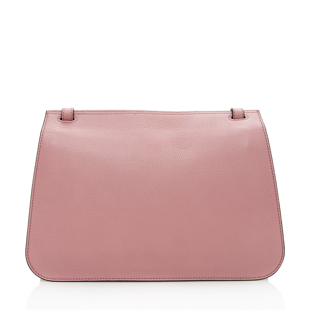 Gucci Leather Bamboo Daily Shoulder Bag (SHF-16586)
