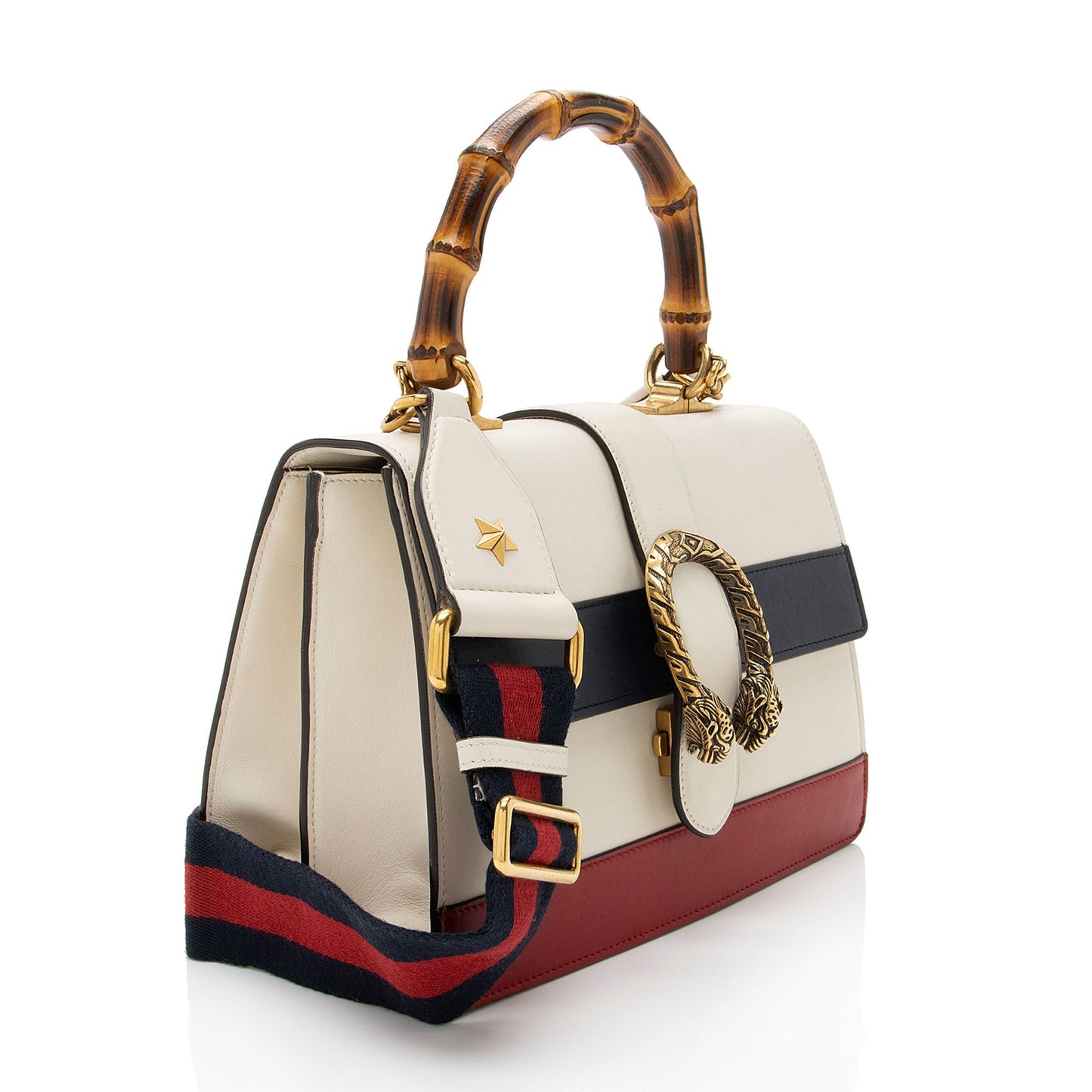 Gucci Leather Bamboo Dionysus Medium Top Handle