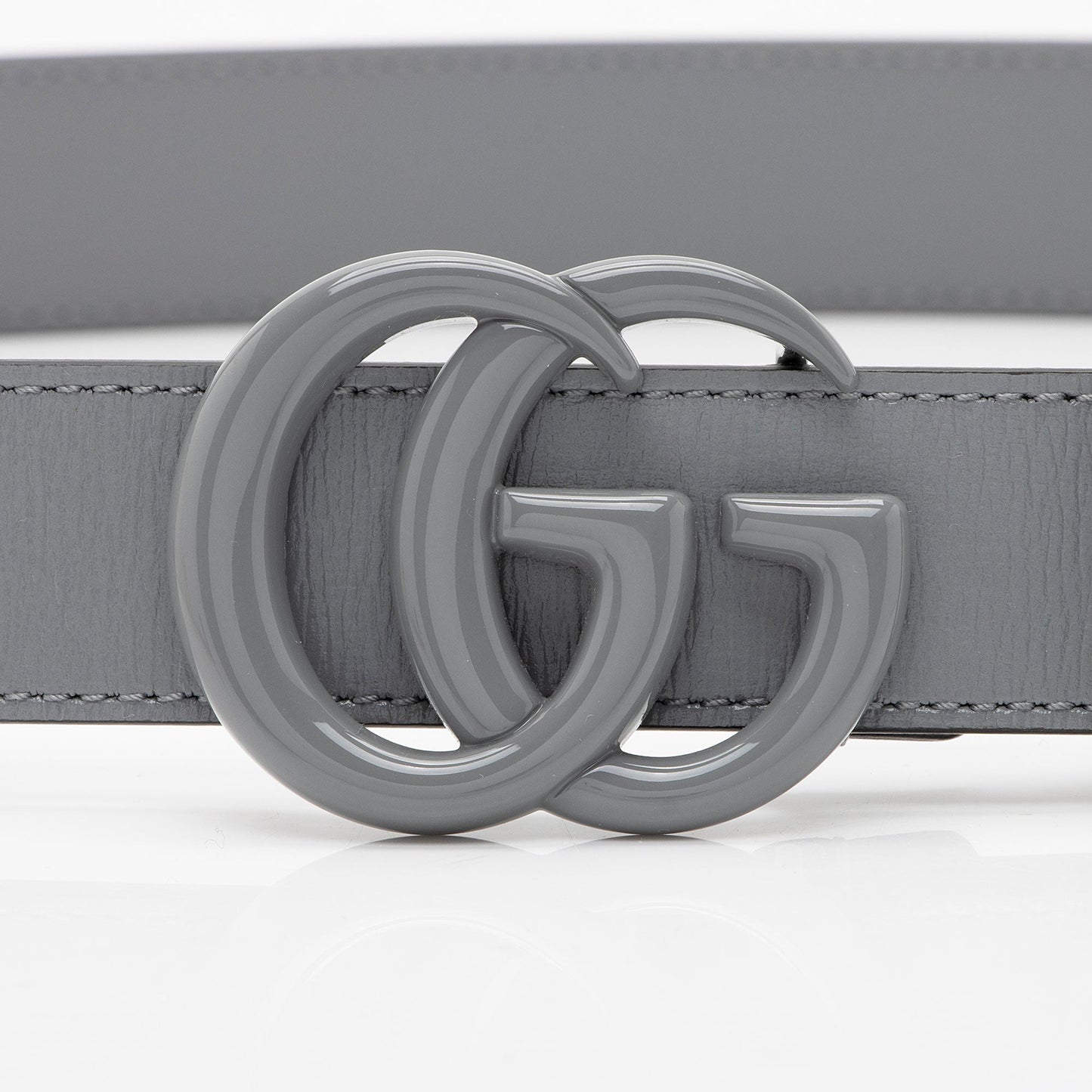 Gucci Leather GG Marmont Monochrome Belt - Size 36 / 90 (SHF-Q0vlr0)
