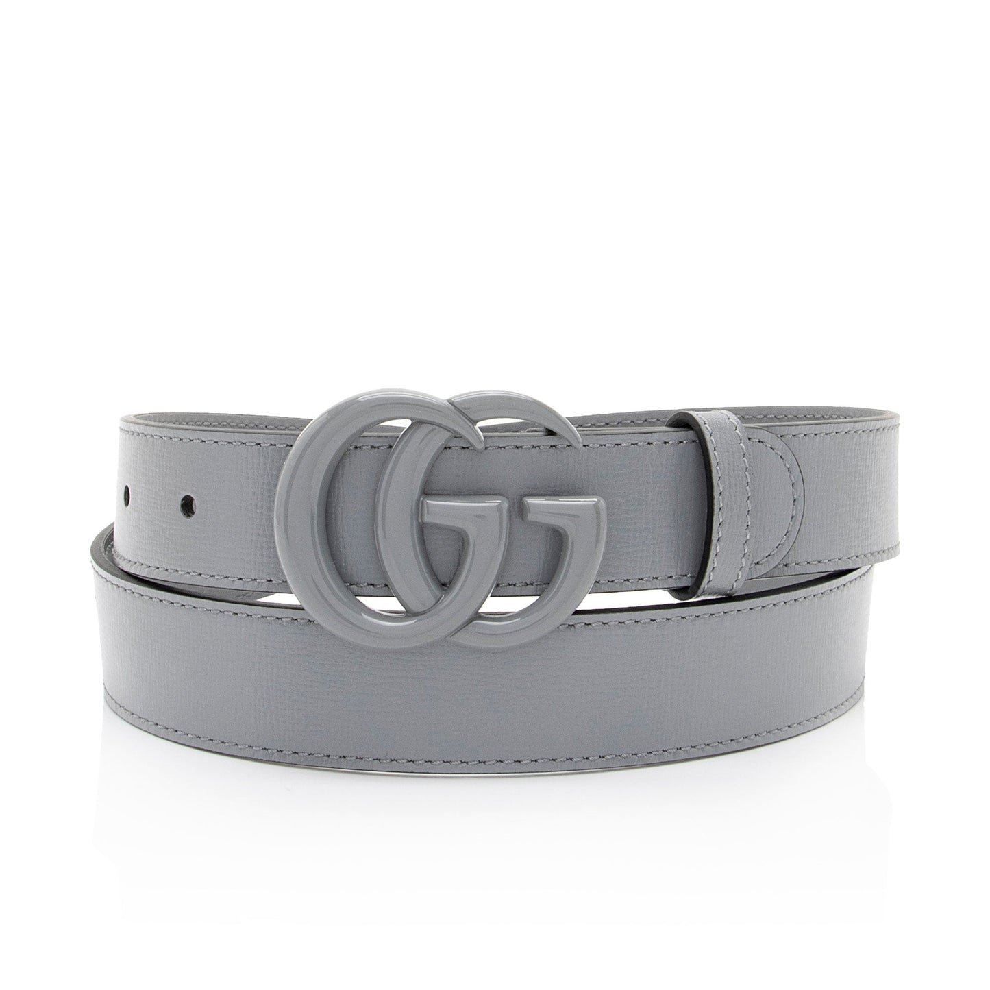 Gucci Leather GG Marmont Monochrome Belt - Size 36 / 90 (SHF-Q0vlr0)