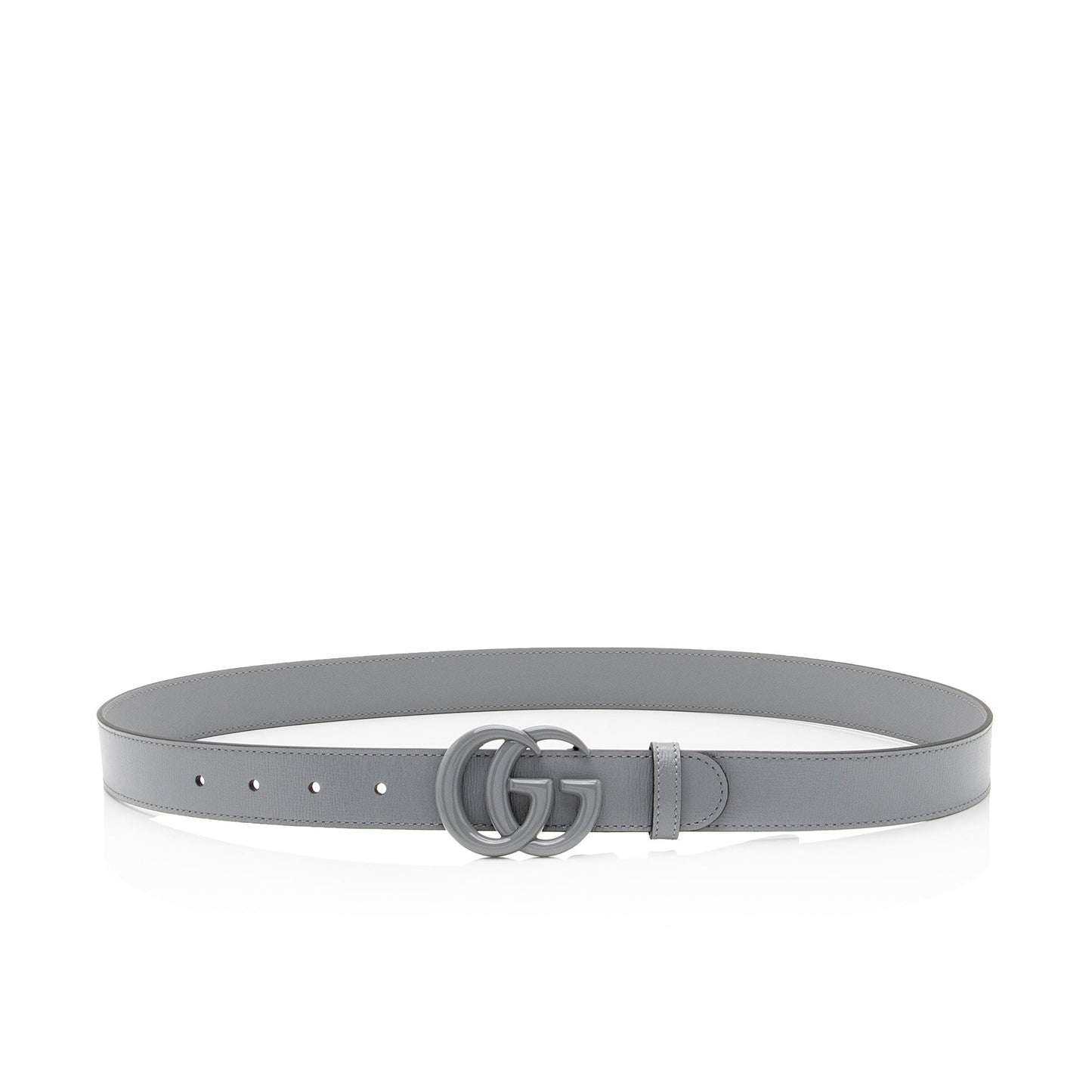 Gucci Leather GG Marmont Monochrome Belt - Size 36 / 90 (SHF-Q0vlr0)
