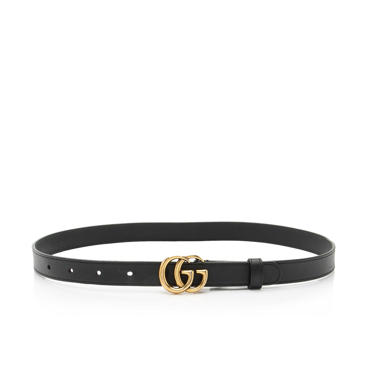 Gucci Leather GG Marmont Slim Belt - Size 28 / 70 (SHF-Z5wAiA)