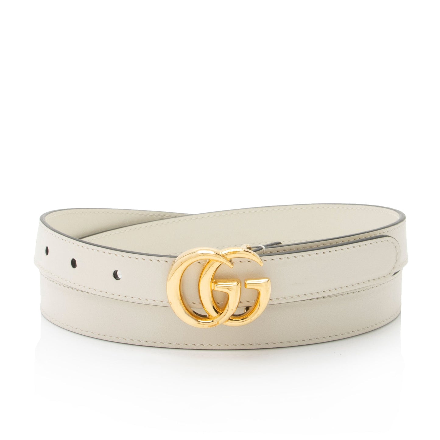 Gucci Leather GG Marmont Slim Belt - Size 38 / 95 (SHF-fUEivE)