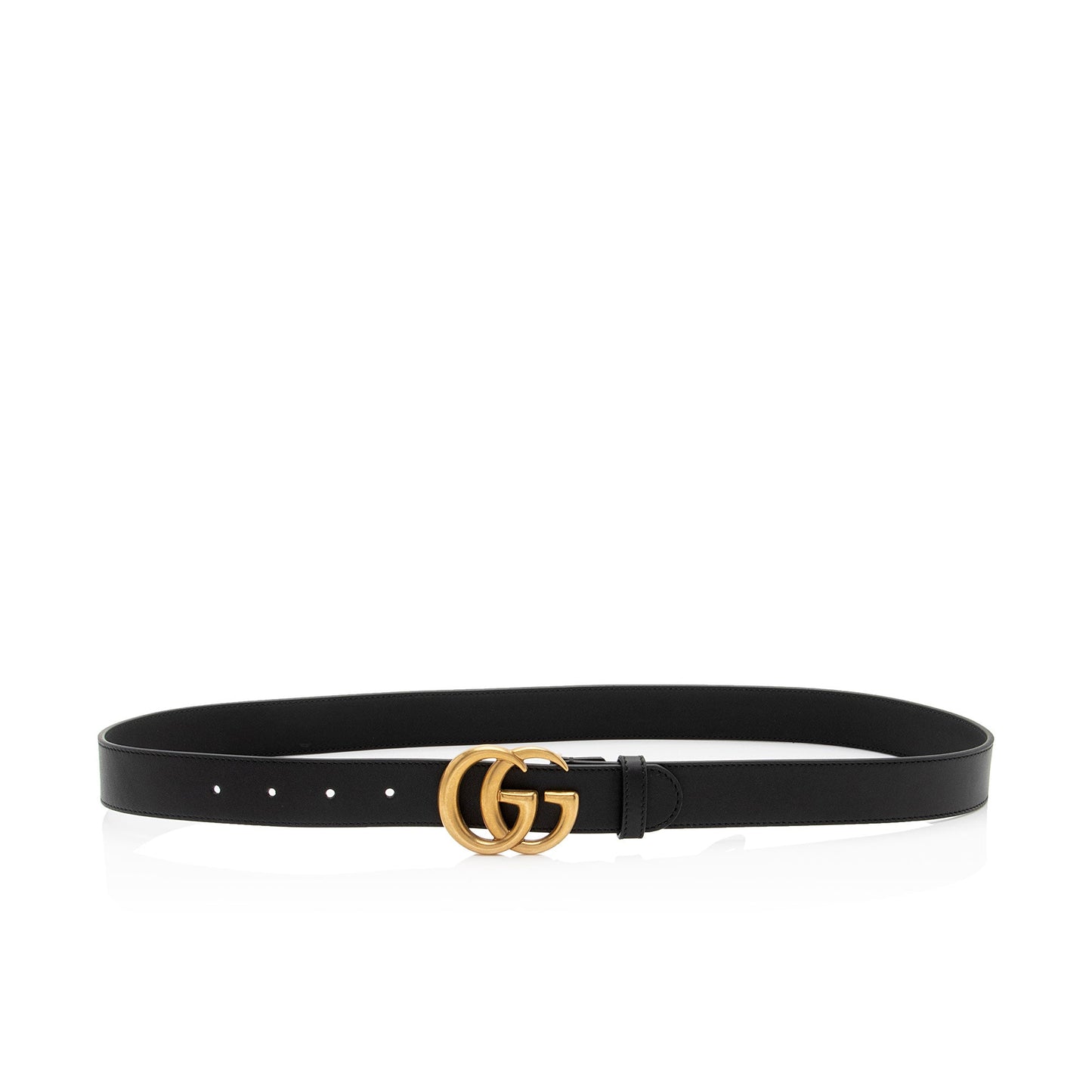Gucci Leather GG Marmont Slim Belt - Size 38 / 95 (SHF-9povBG)