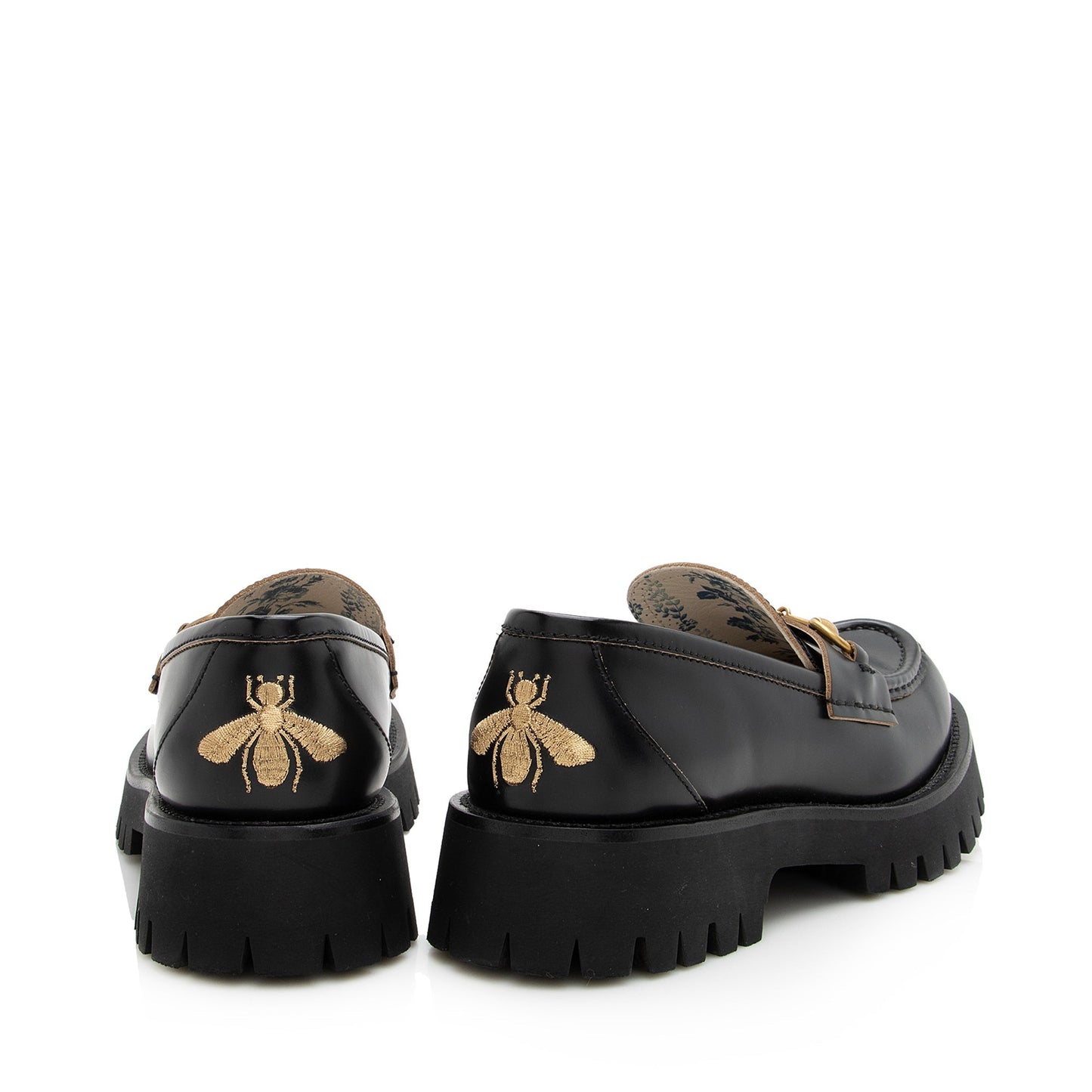 Gucci Leather Horsebit Lug Sole Loafers - Size 9 / 39 (SHF-22449)
