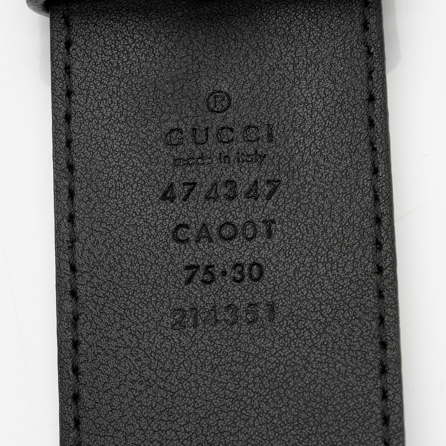 Gucci Leather Interlocking G Belt - Size 30 / 75 (SHF-NqTH3k)