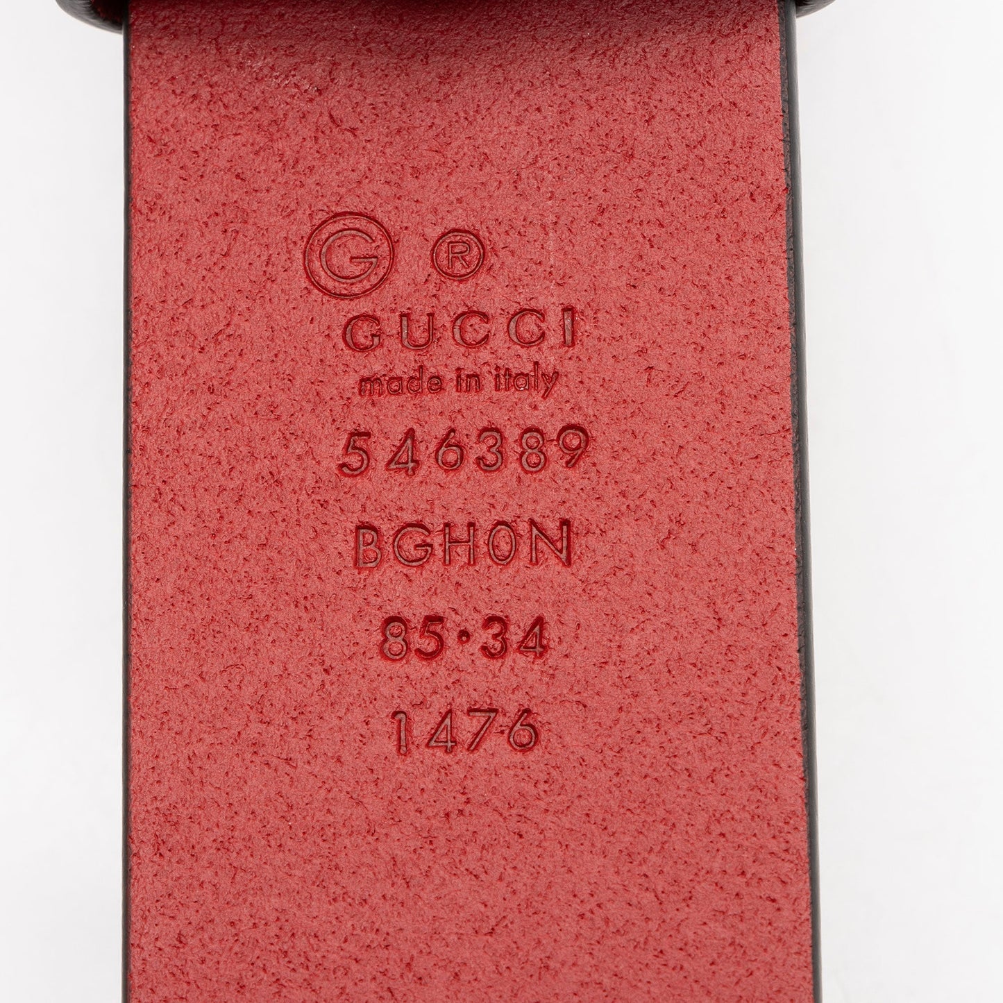 Gucci Leather Interlocking G Belt - Size 34 / 85