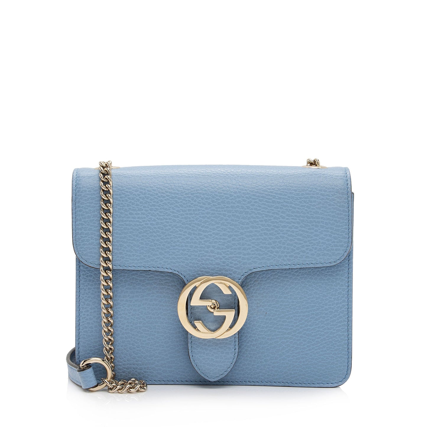 Gucci Leather Interlocking G Small Shoulder Bag (SHF-PdpWhK)