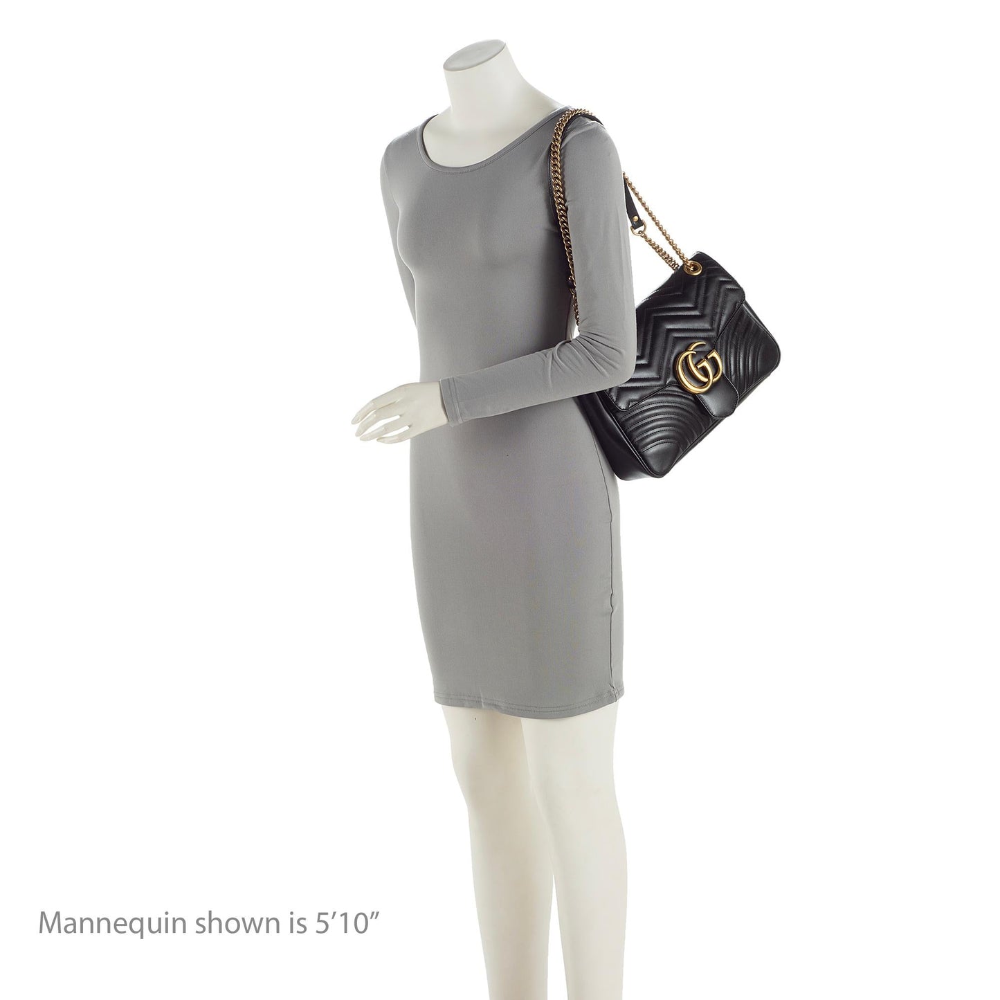 Gucci Matelasse Leather GG Marmont Medium Flap Bag
