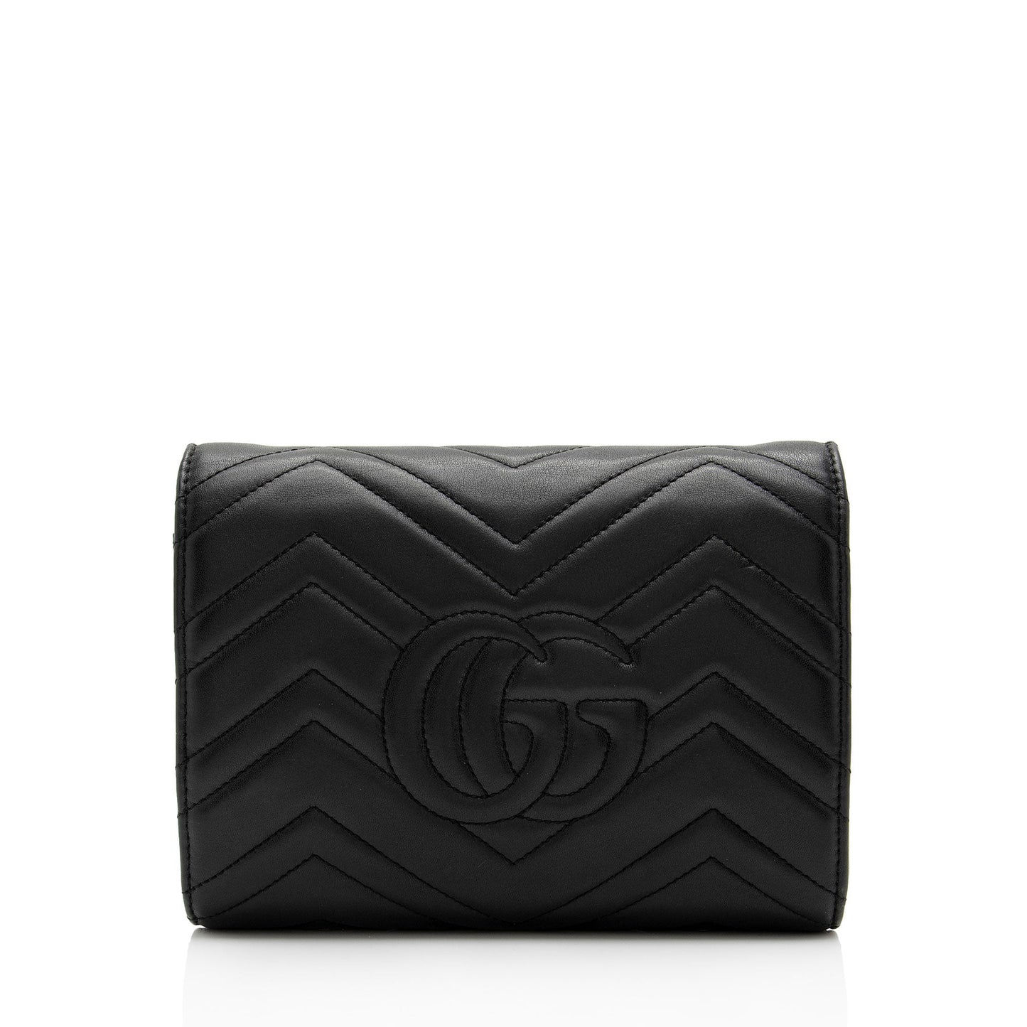 Gucci Matelasse Leather GG Marmont Mini Square Chain Bag (SHF-WW8qZG)