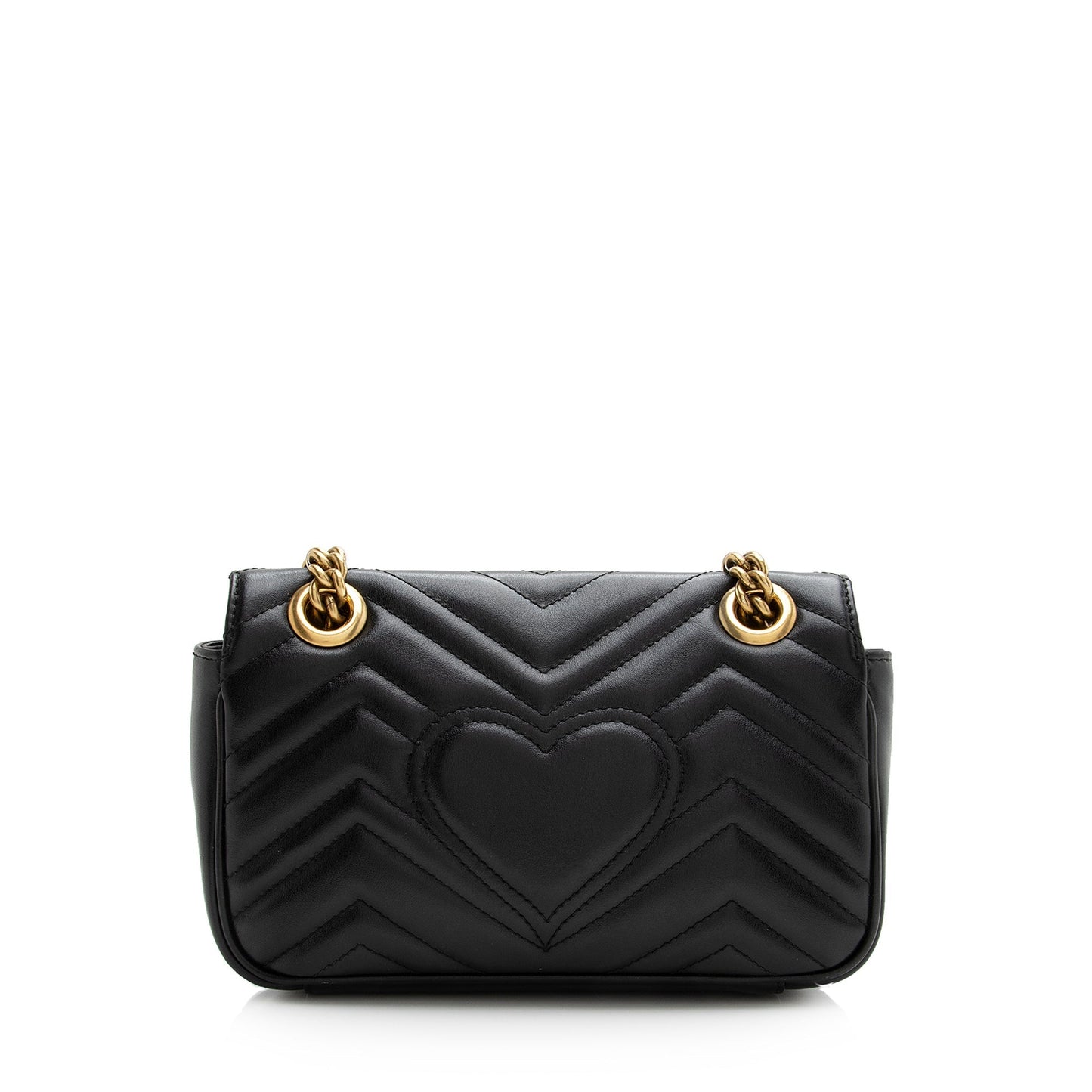 Gucci Matelasse Leather GG Marmont Mini Shoulder Bag (SHF-22608)