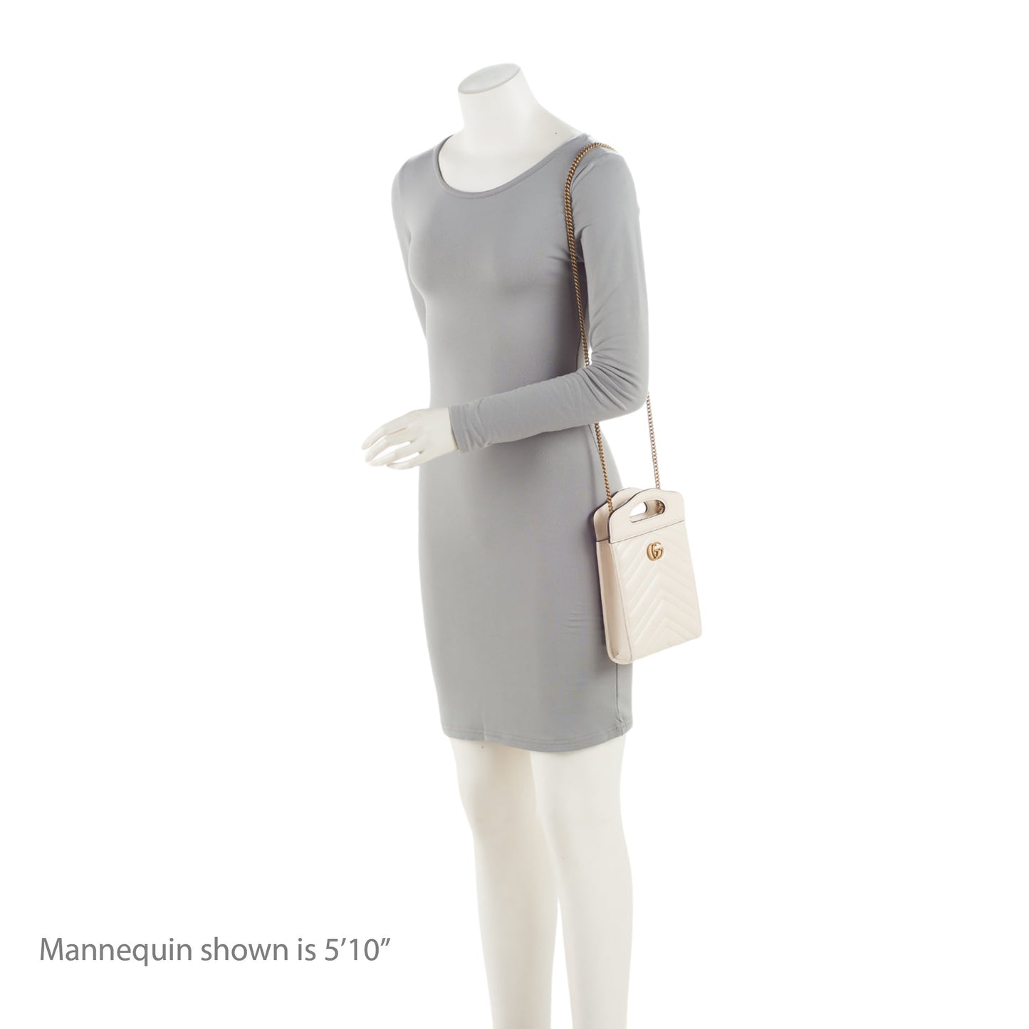 Gucci Matelasse Leather GG Marmont Mini Slip Top Handle (SHF-krsWgi)