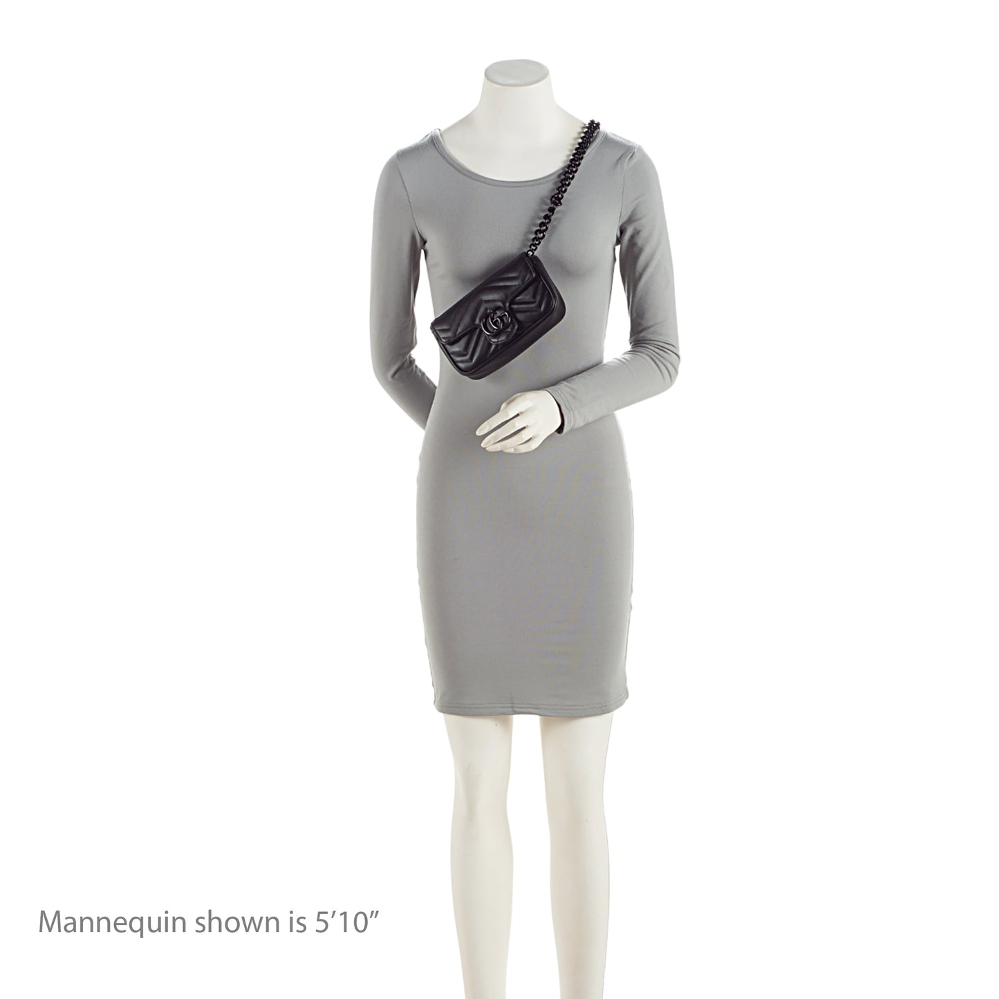 Gucci Matelasse Leather GG Marmont Monochrome Belt Bag (SHF-2itioi)
