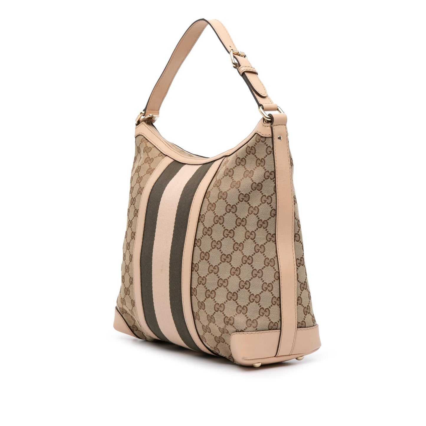 Gucci Medium GG Canvas Web Shoulder Bag