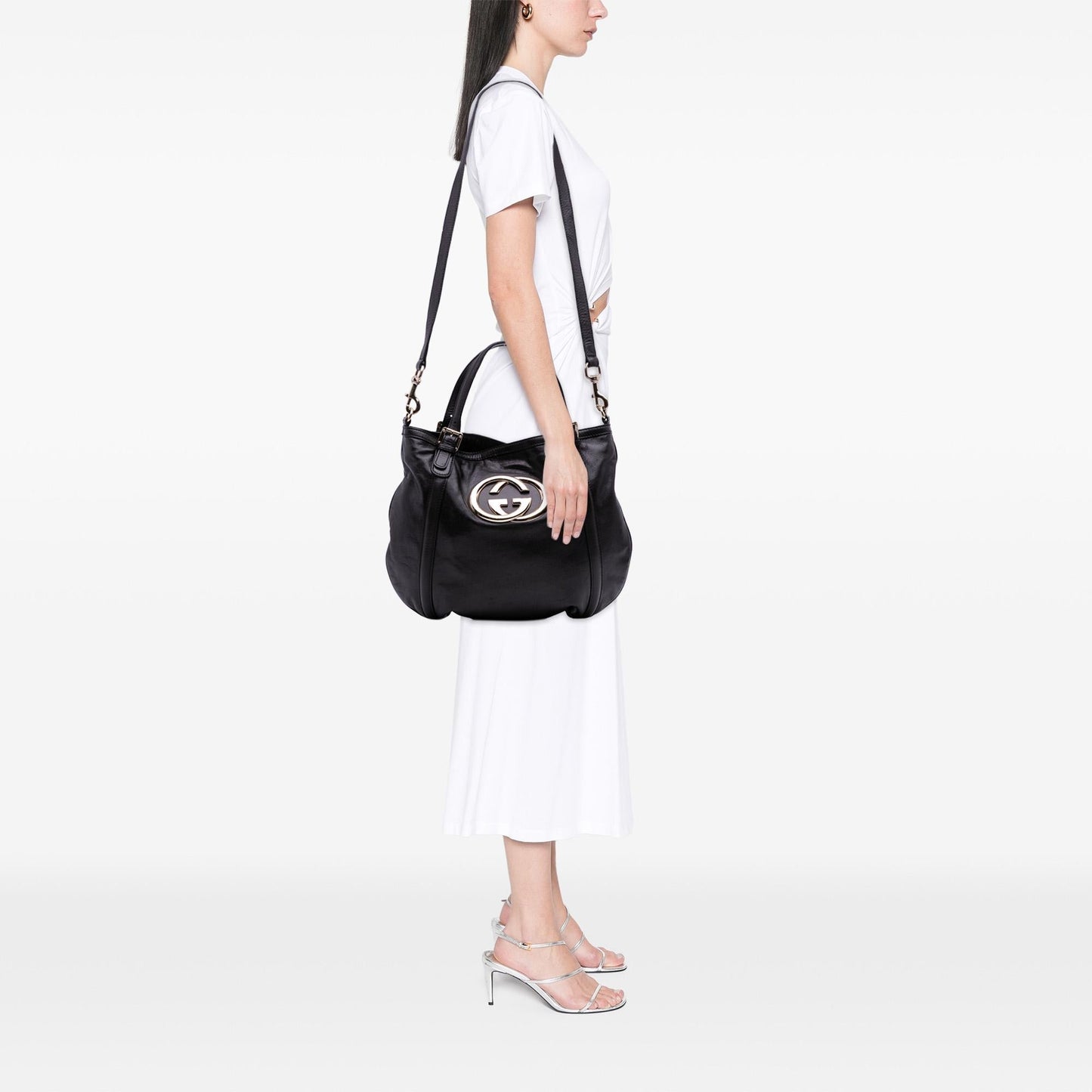 Gucci Medium Leather Britt Satchel