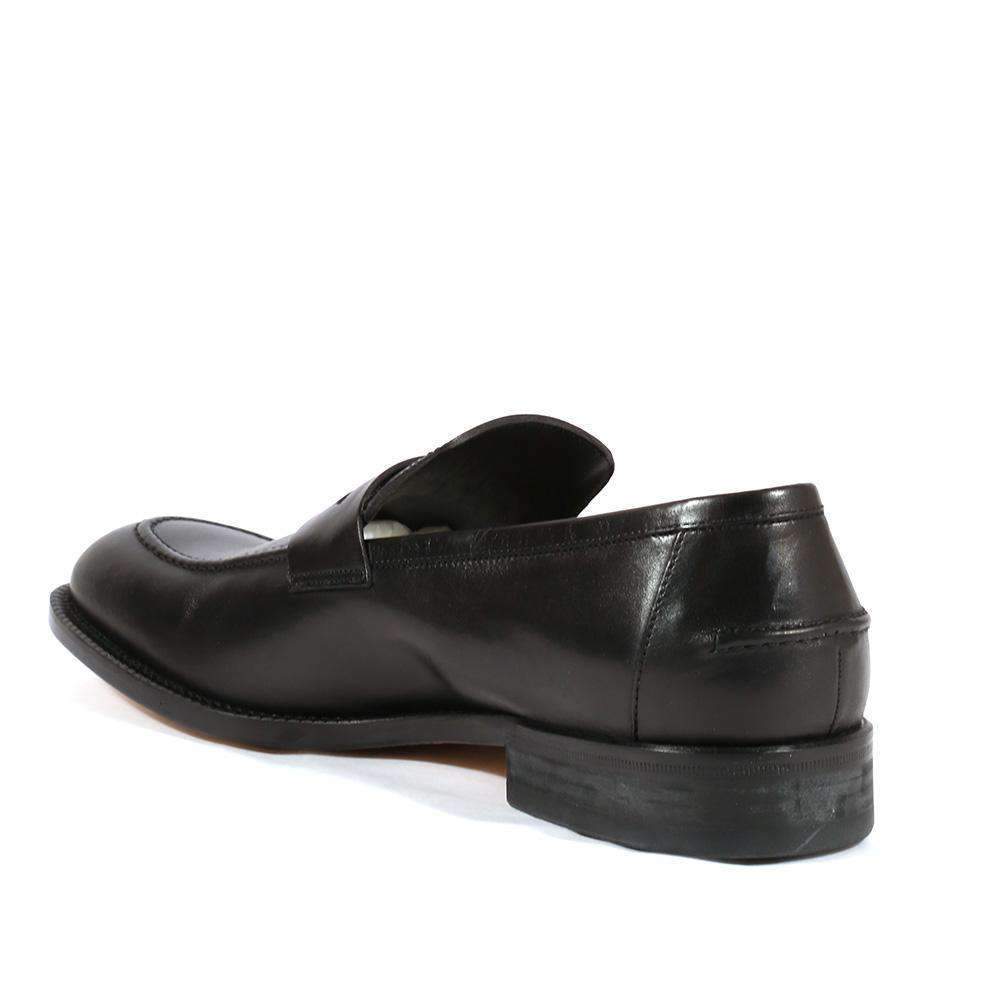 Gucci Men's Shoes Classic Smooth Black Leather Loafers (GGM1541)