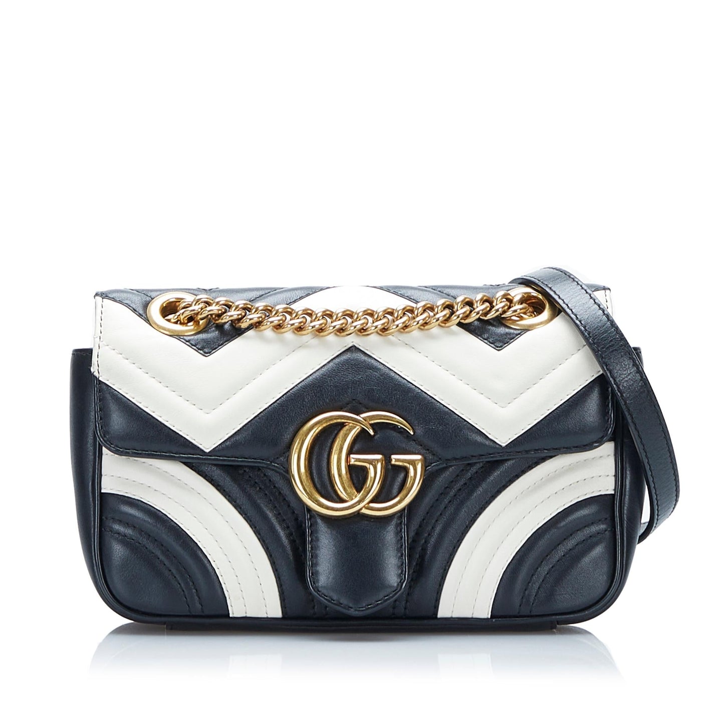 Gucci Mini GG Marmont Matelasse Crossbody (SHG-D34Sk3)