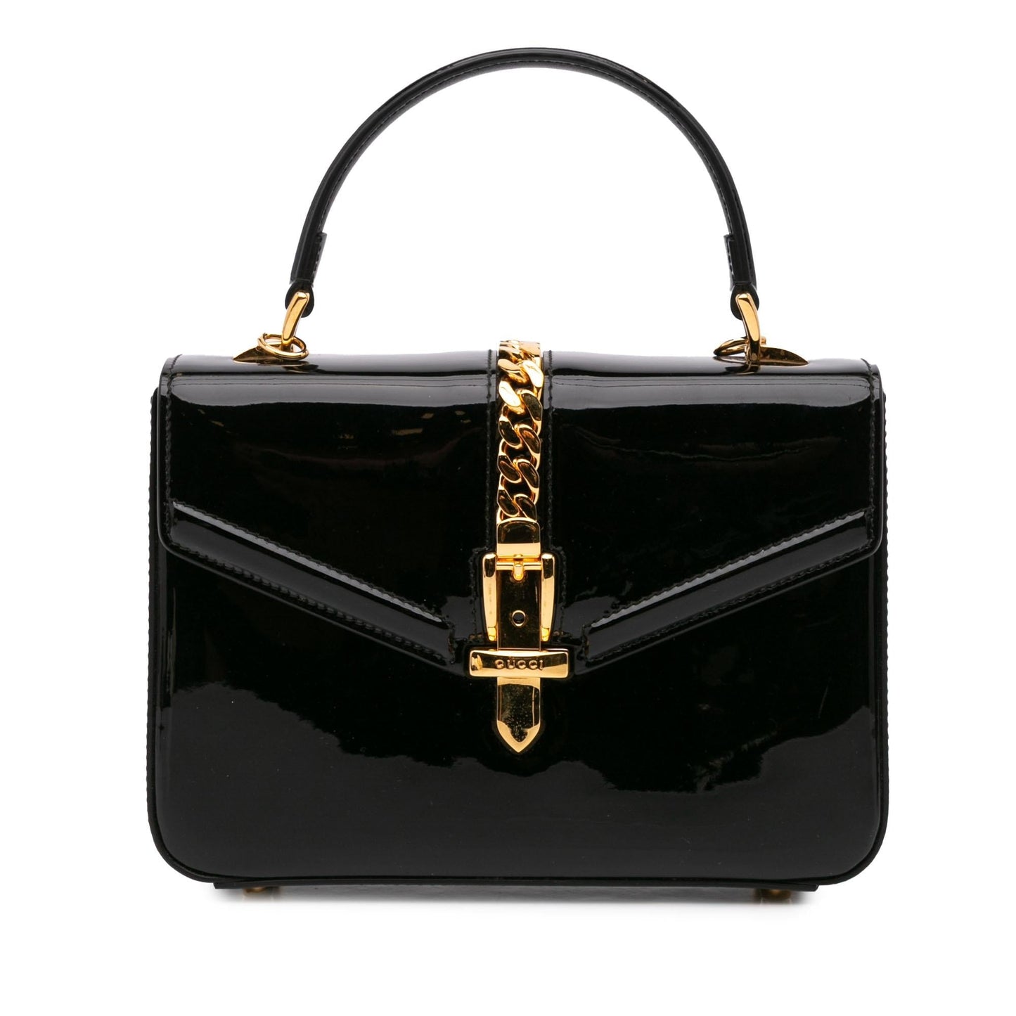 Gucci Mini Patent Sylvie 1969 Top Handle Bag