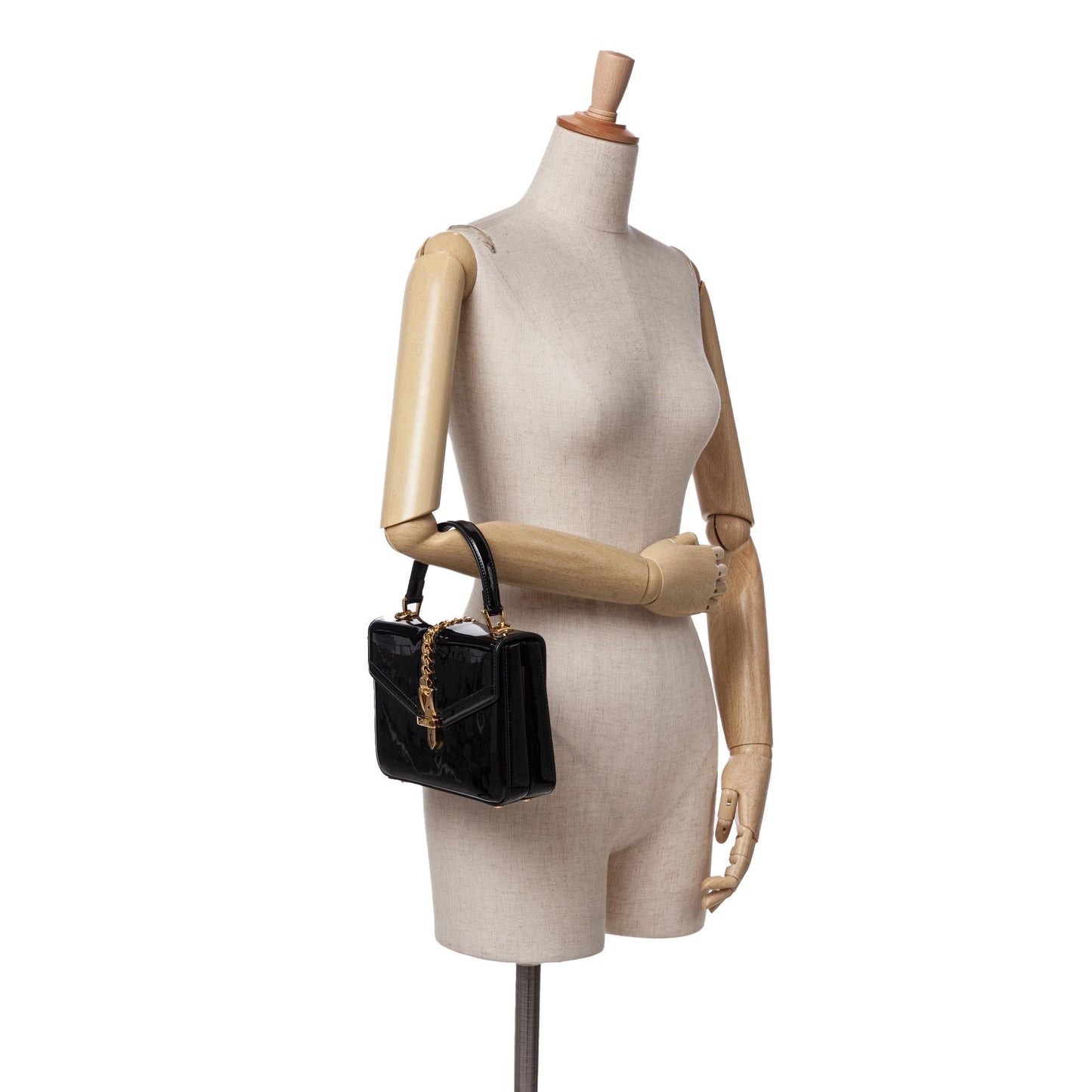 Gucci Mini Patent Sylvie 1969 Top Handle Bag