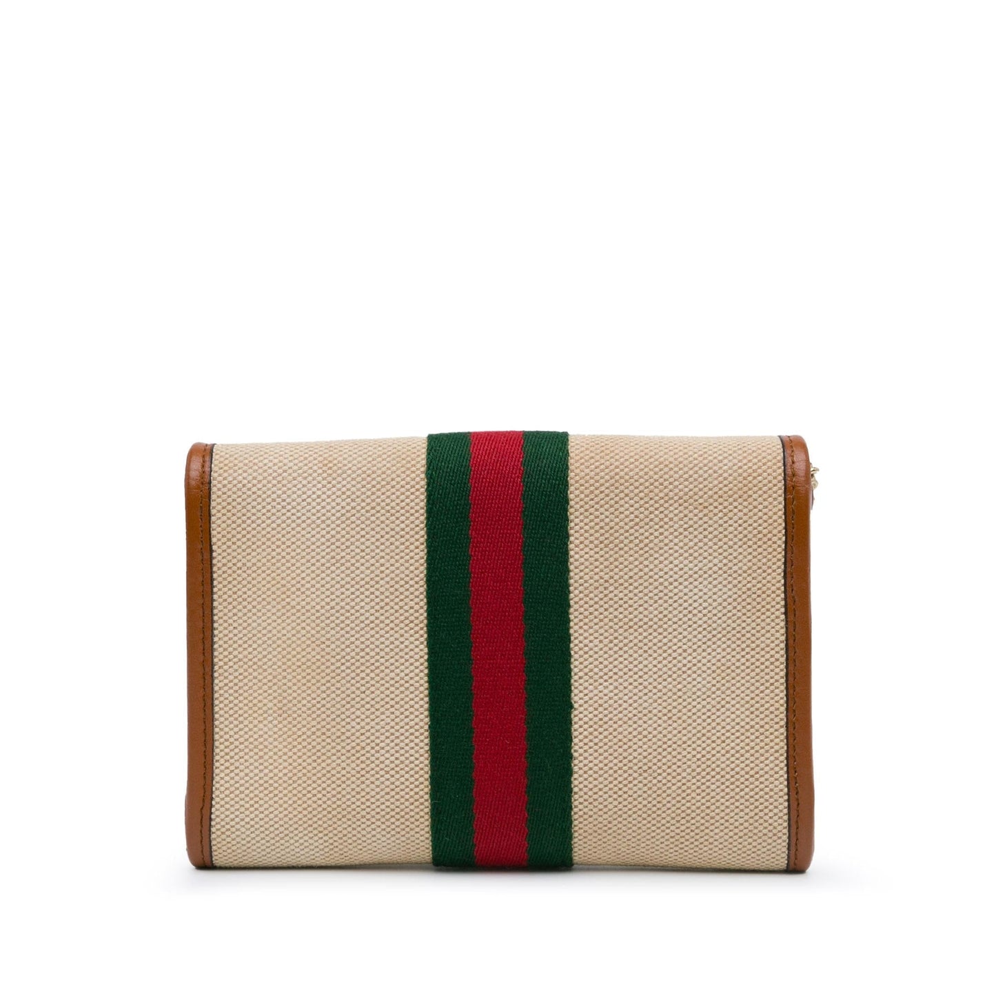 Gucci Mini Rajah Web Chain Canvas Crossbody Bag