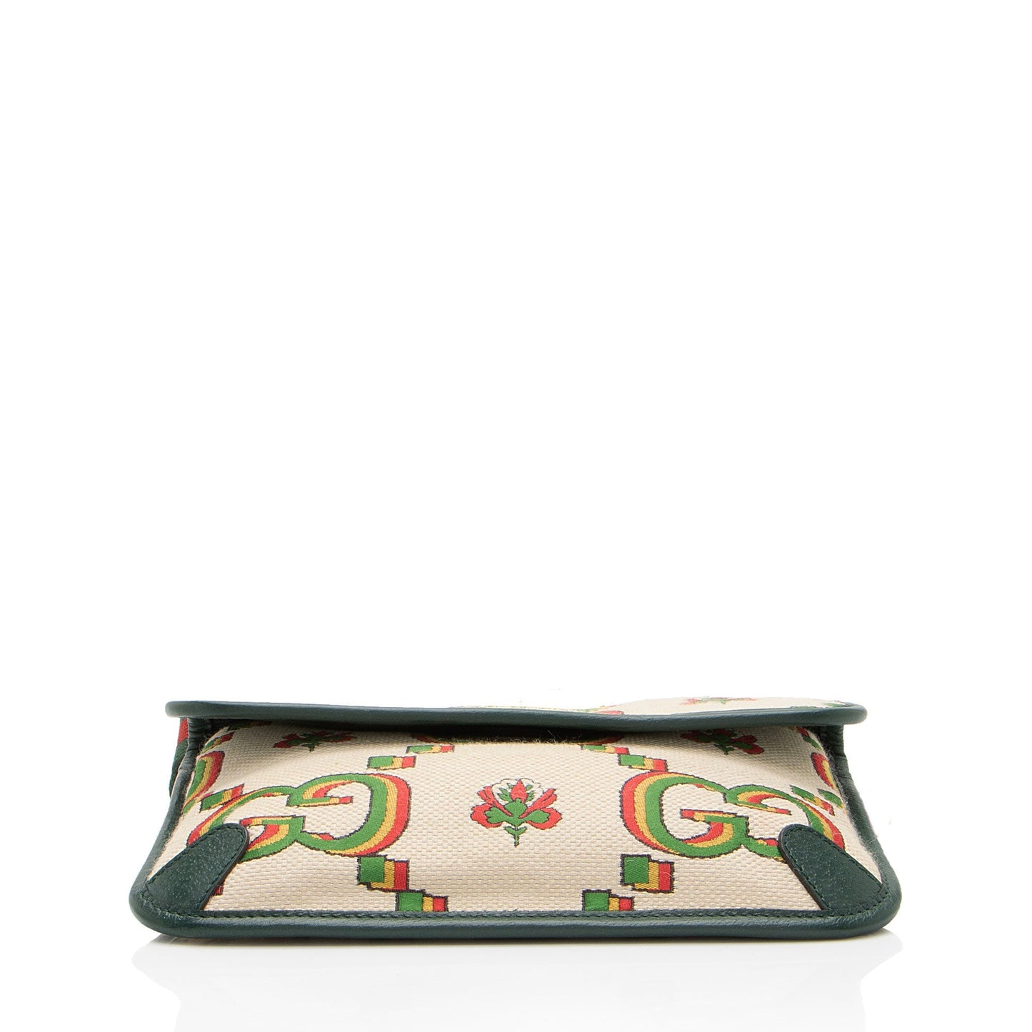 Gucci Jumbo GG Canvas Embroidered Floral Belt Bag