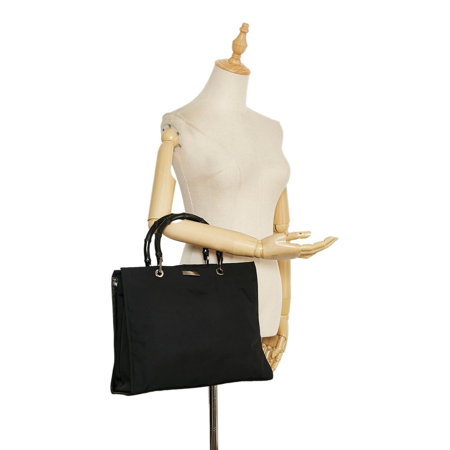 Gucci Nylon Bamboo Tote Bag (SHG-36501)