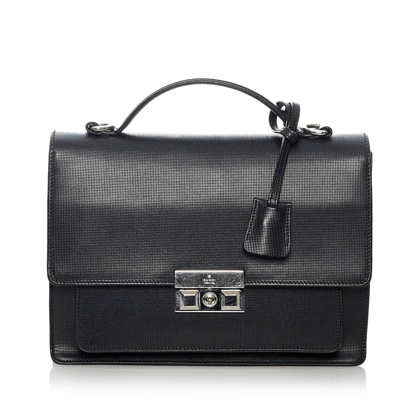 Gucci Padlock Leather Satchel (SHG-37609)