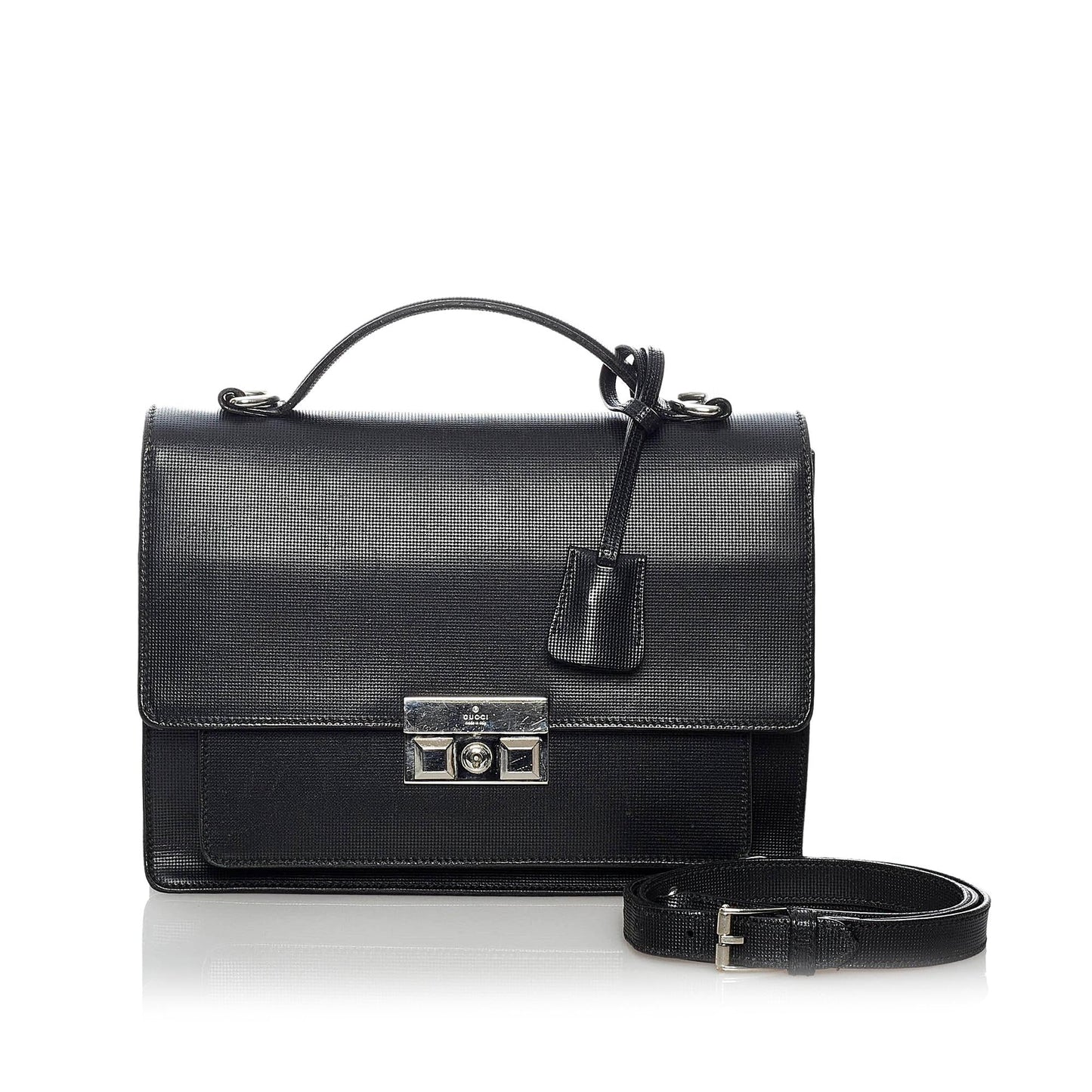 Gucci Padlock Leather Satchel (SHG-37609)