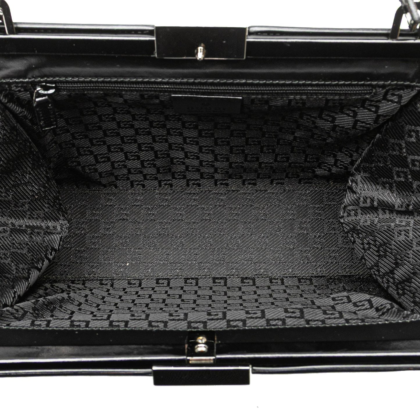 Gucci Patent Frame Handbag
