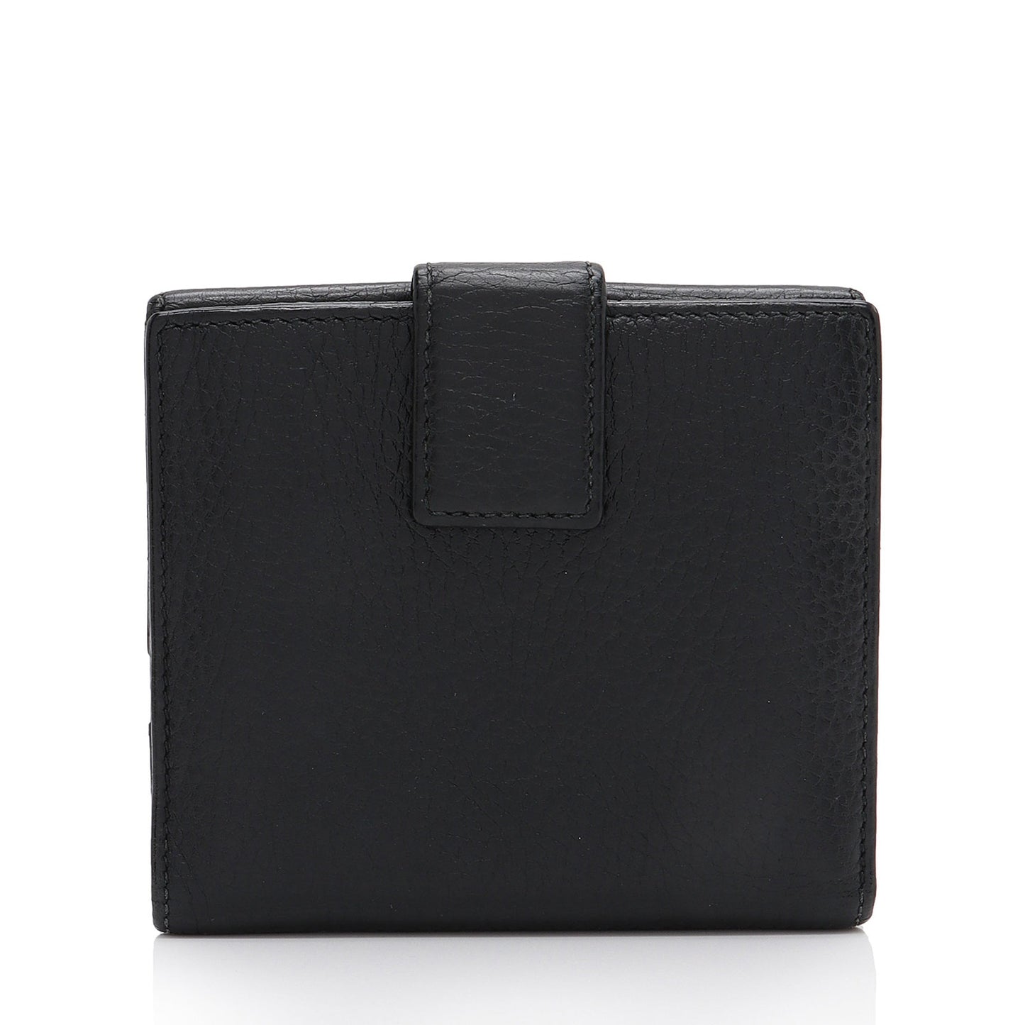 Gucci Pebbled Leather GG Marmont French Wallet (SHF-t6gHZo)