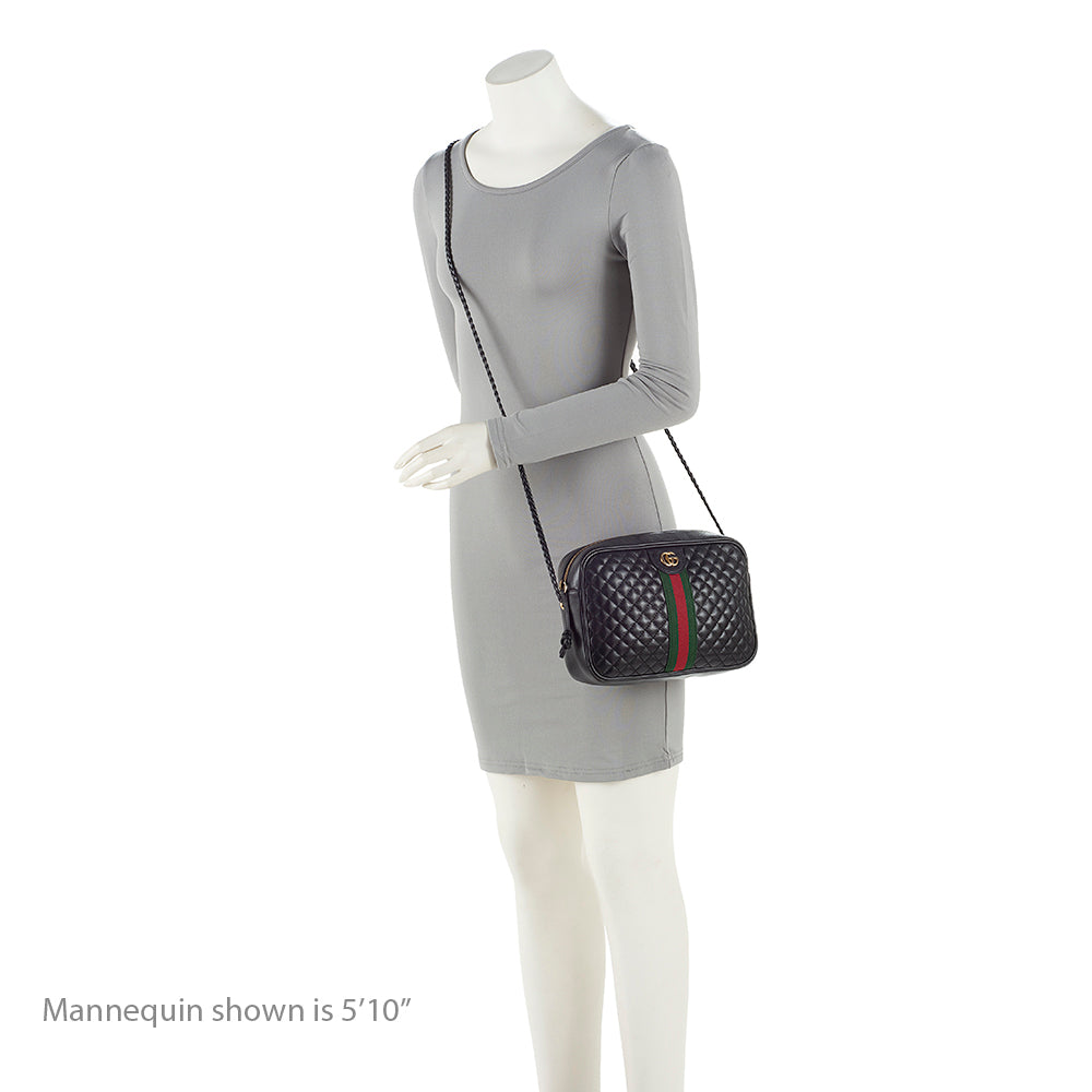 Gucci Quilted Leather Trapuntata Small Shoulder Bag (SHF-20180)
