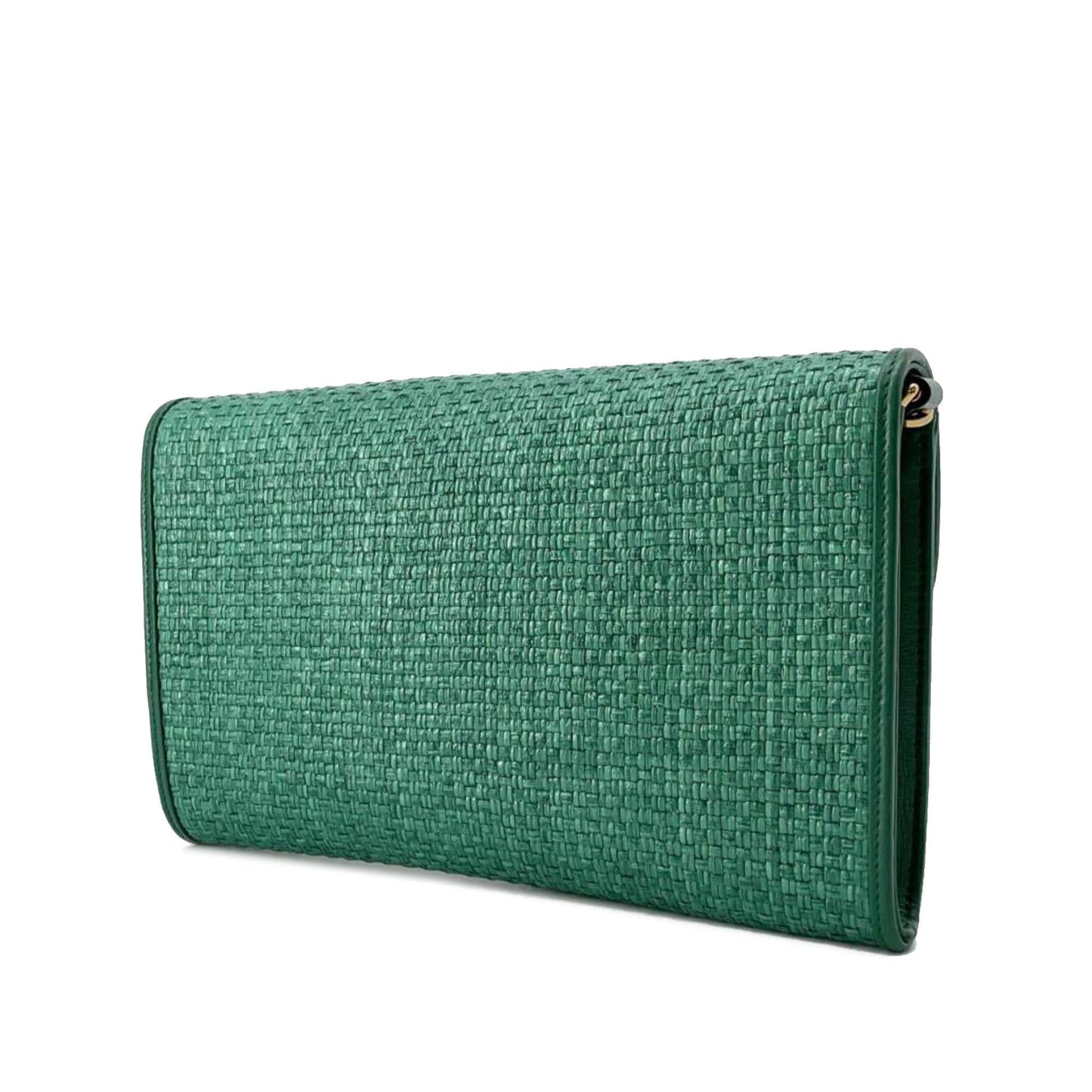Gucci Raffia Horsebit 1955 Chain Bag (SHG-5XcQjW)