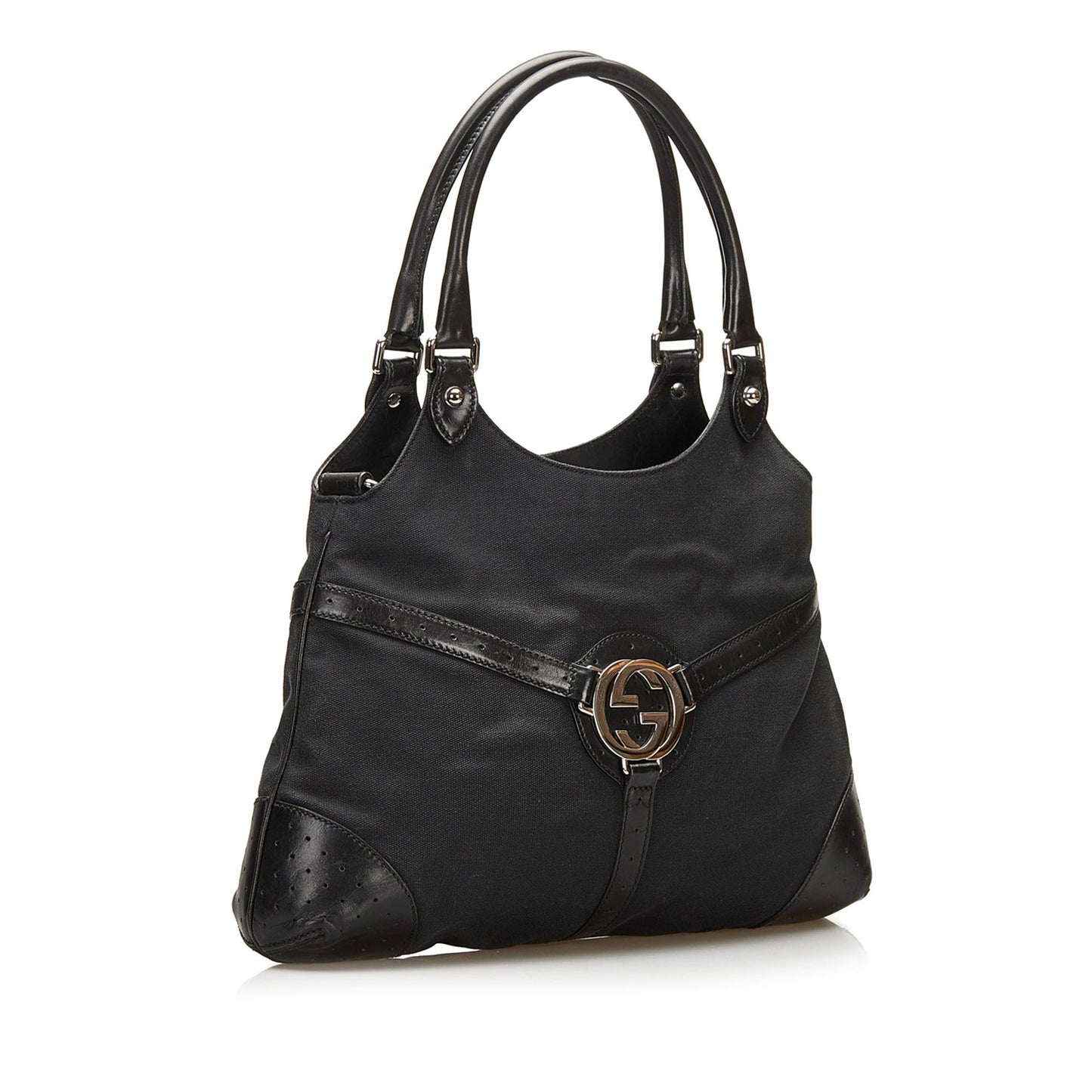 Gucci Reins Canvas Hobo Bag (SHG-35581)