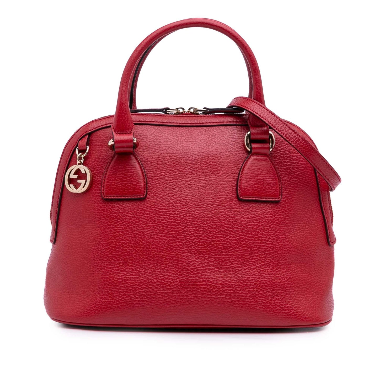 Gucci Small Dollar Calfskin GG Charm Dome Satchel