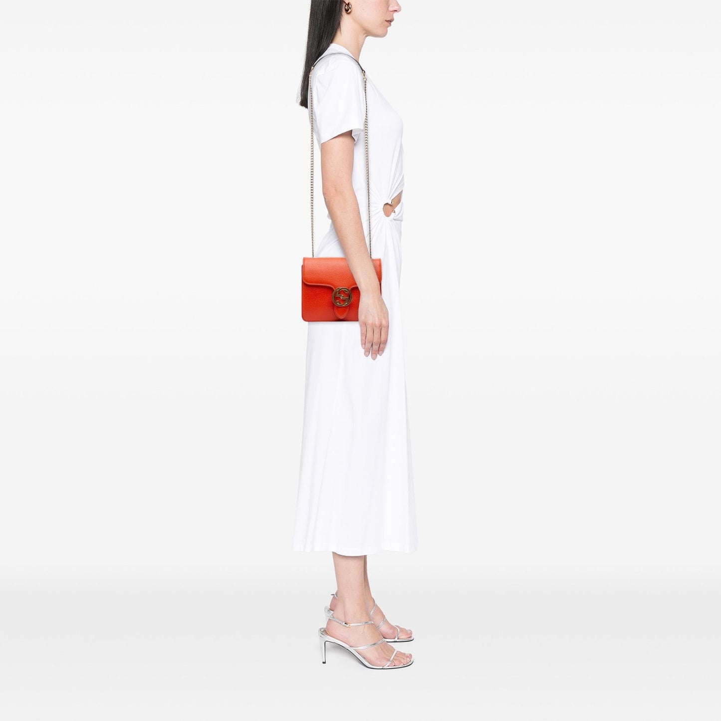 Gucci Small Dollar Calfskin Interlocking G Crossbody