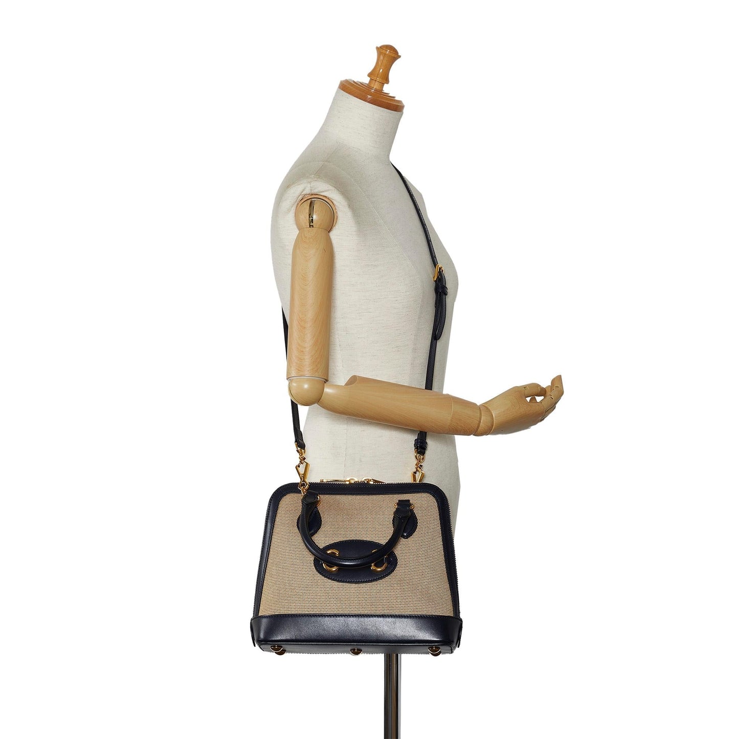 Gucci Small Horsebit 1955 Canvas Top Handle