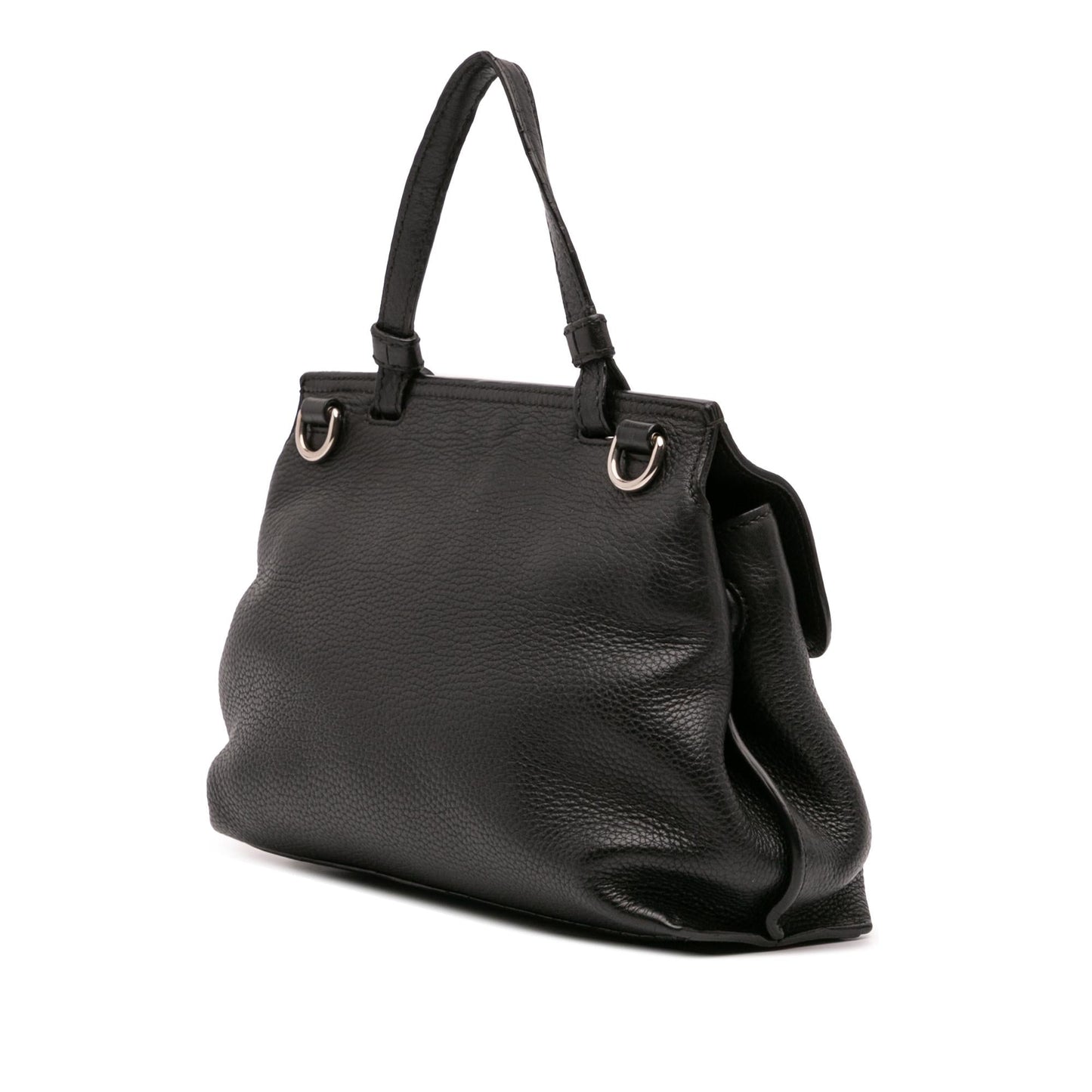 Gucci Small Leather Bamboo Daily Satchel